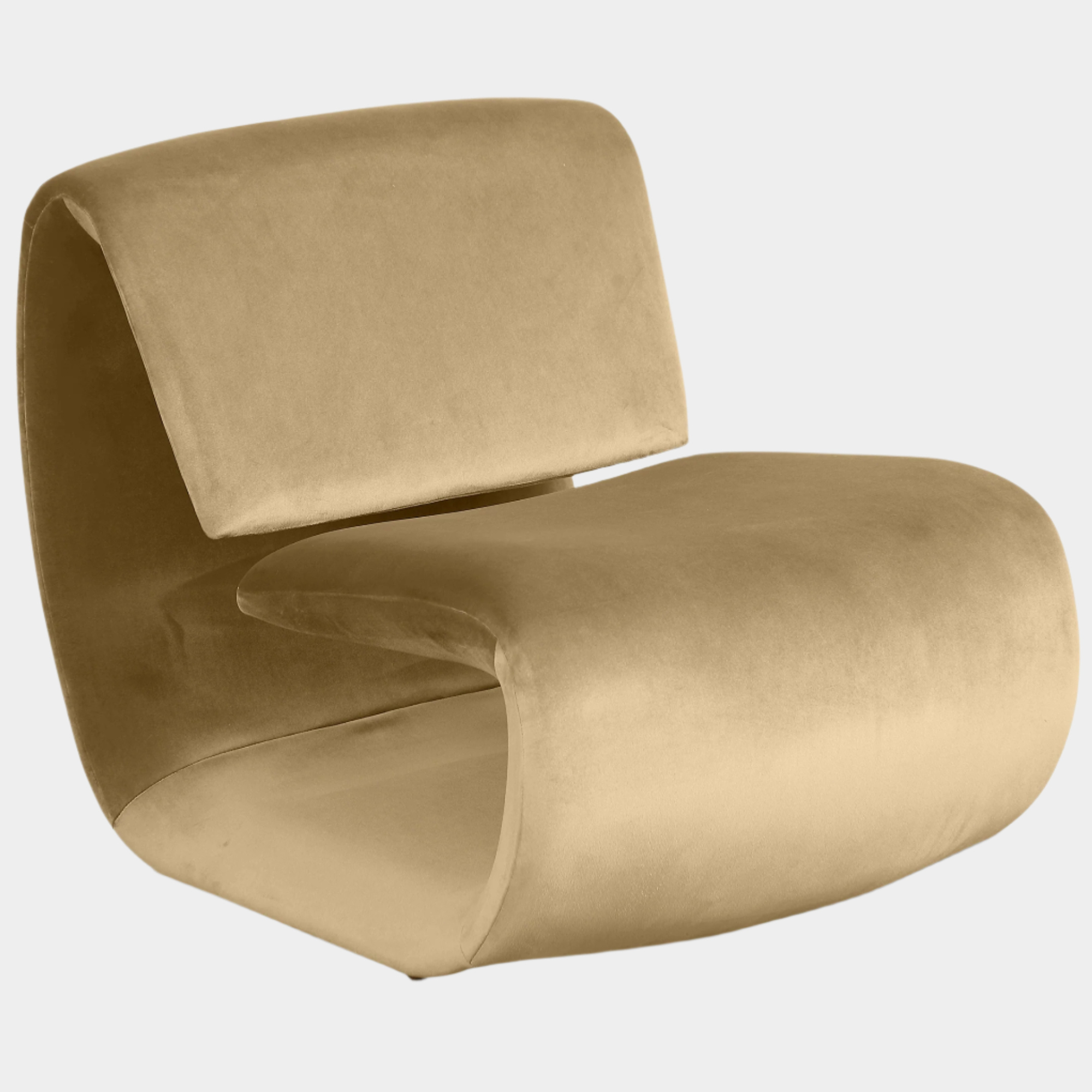 Fauteuil d'appoint rembourré en chenille Vivi