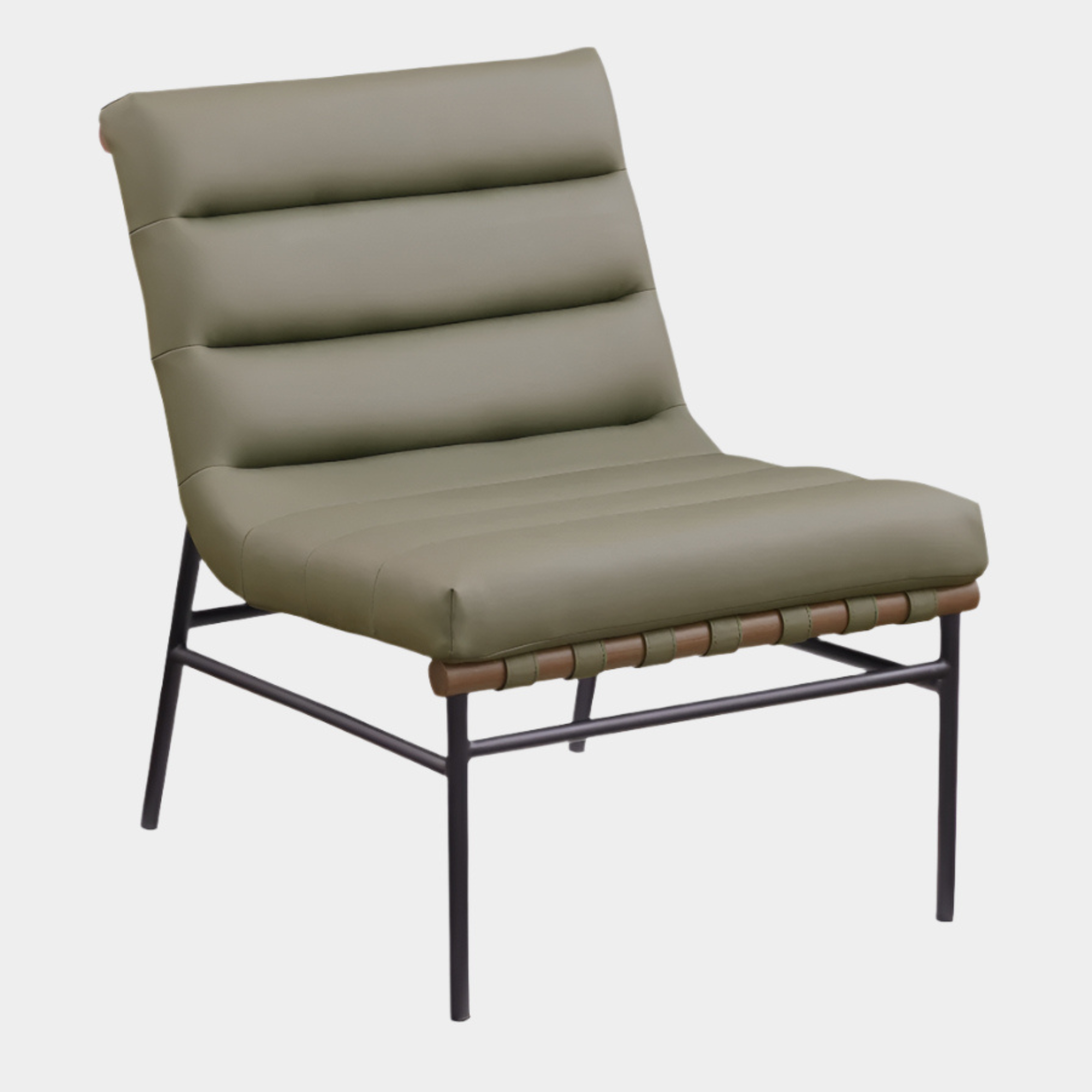 Fauteuil d'appoint rembourré en chenille Vivi