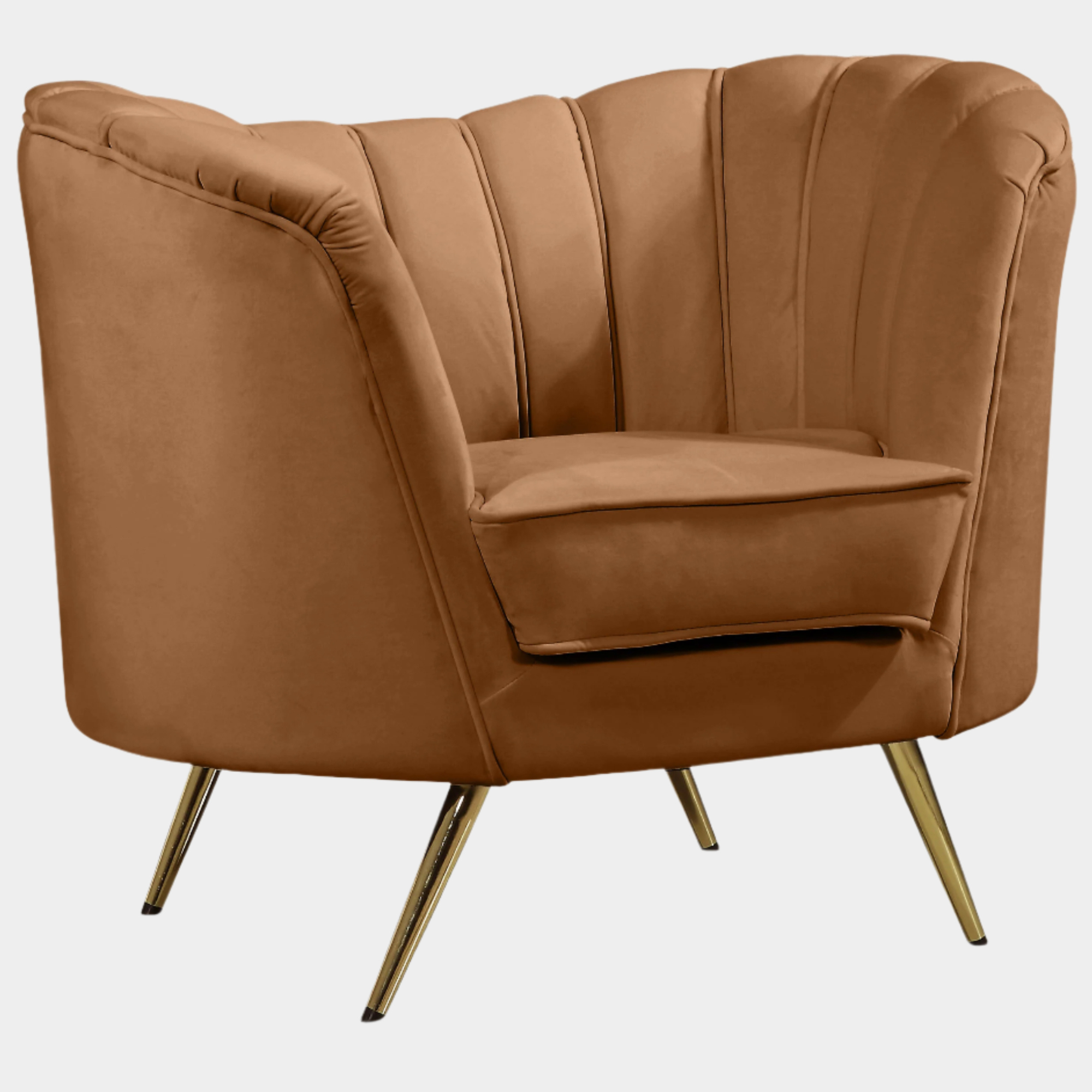 Fauteuil d'appoint rembourré en chenille Vivi