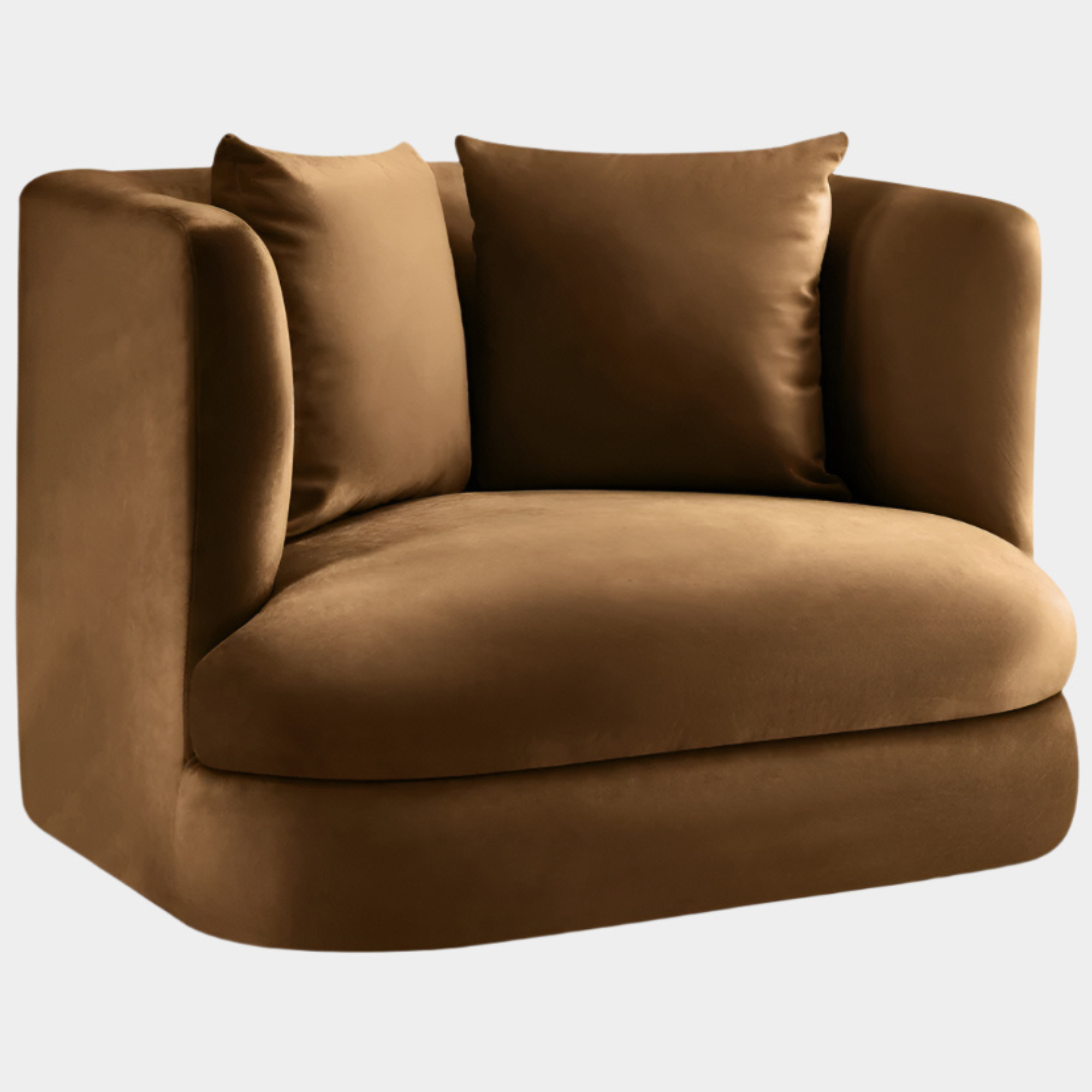 Fauteuil d'appoint rembourré en chenille Vivi