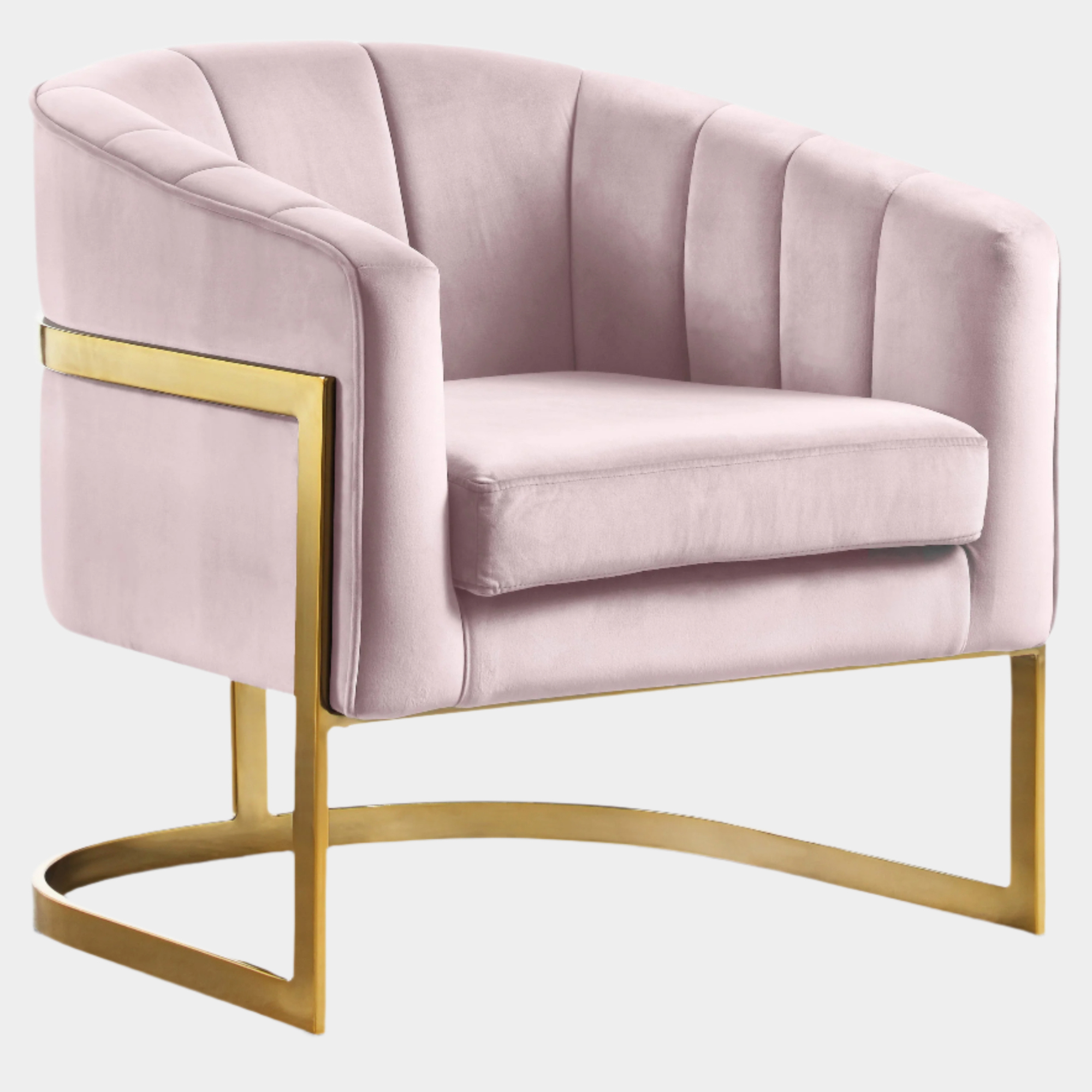 Fauteuil d'appoint rembourré en chenille Vivi
