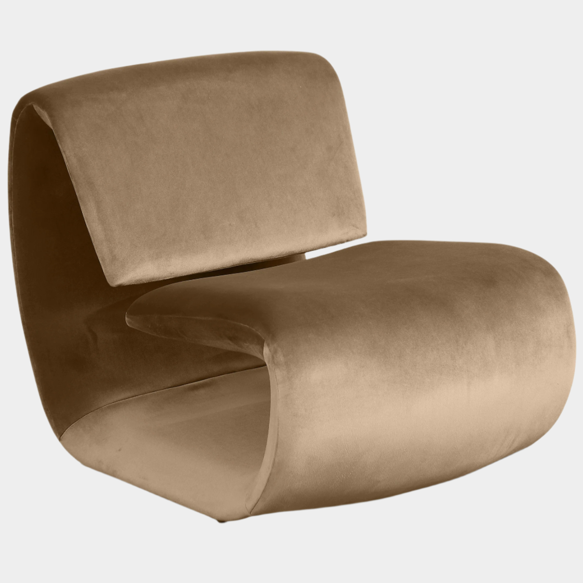 Fauteuil d'appoint rembourré en chenille Vivi