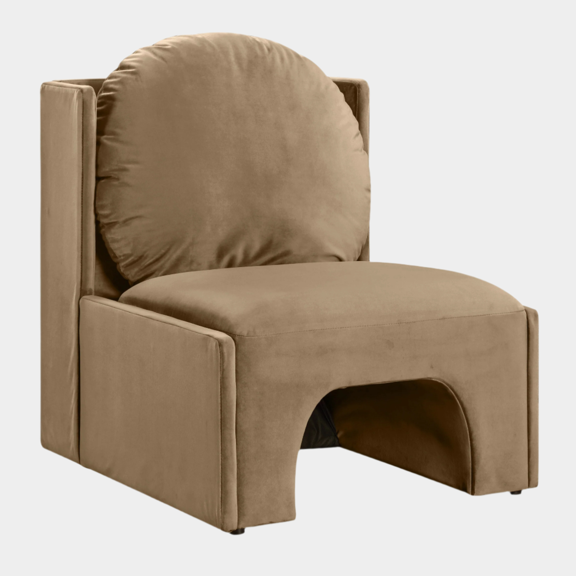 Fauteuil d'appoint rembourré en chenille Vivi