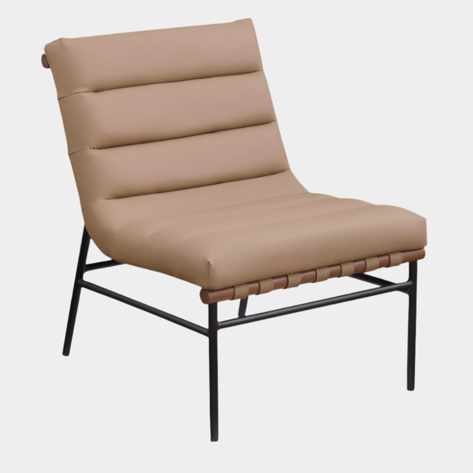 Fauteuil d'appoint rembourré en chenille Vivi
