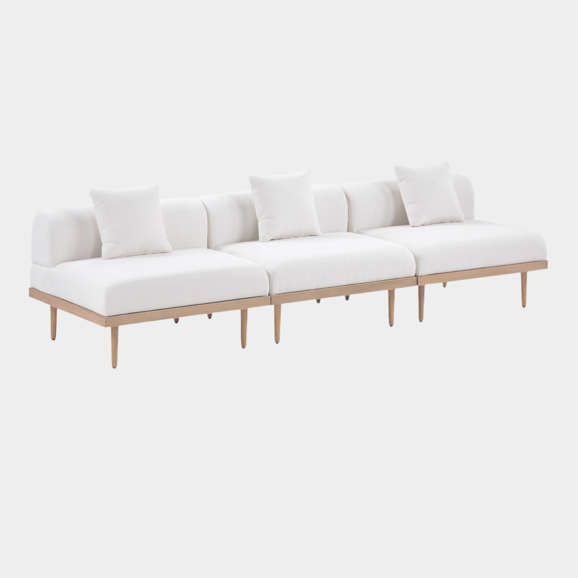 Chaise longue en tissu Orian Teddy