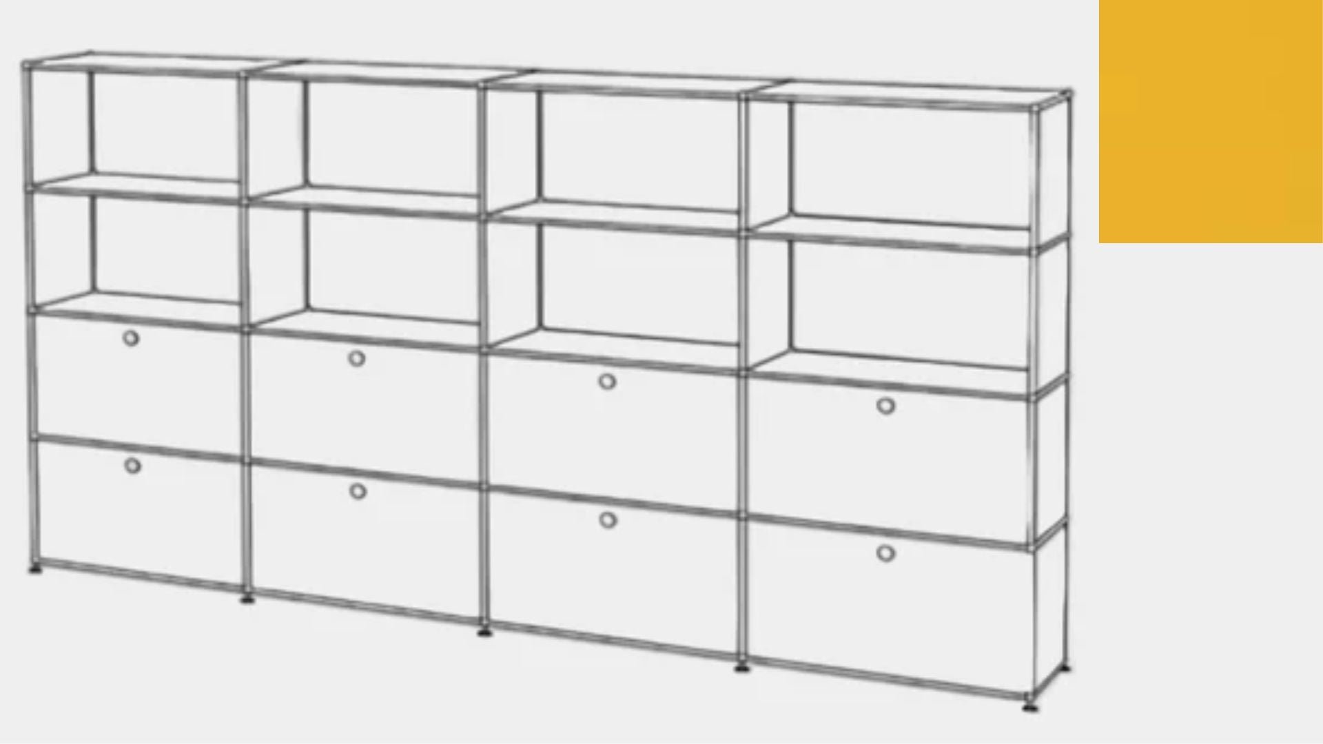 USM Haller S2 Storage Cabinet