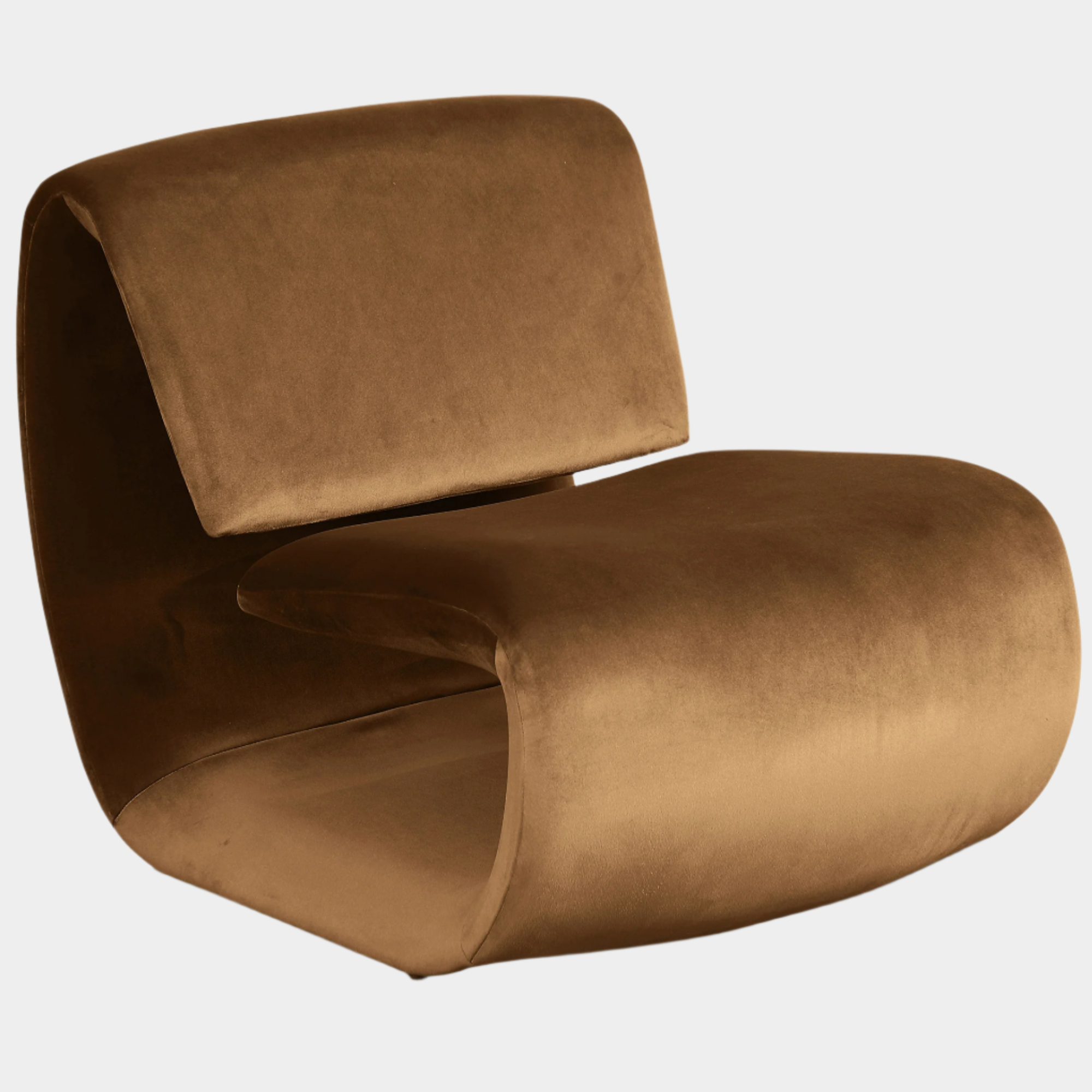 Fauteuil d'appoint rembourré en chenille Vivi