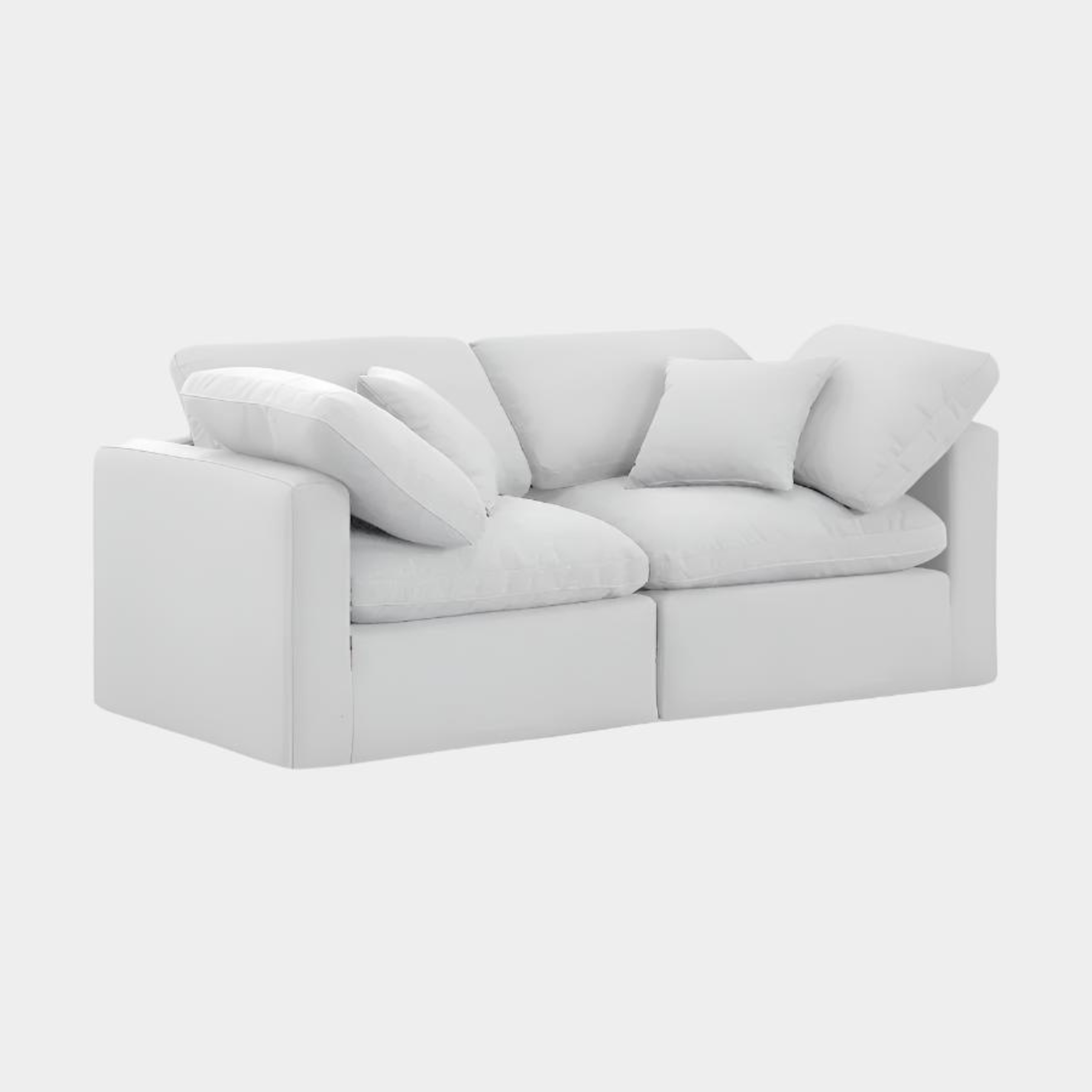 Canapé en tissu texturé en lin Indulge