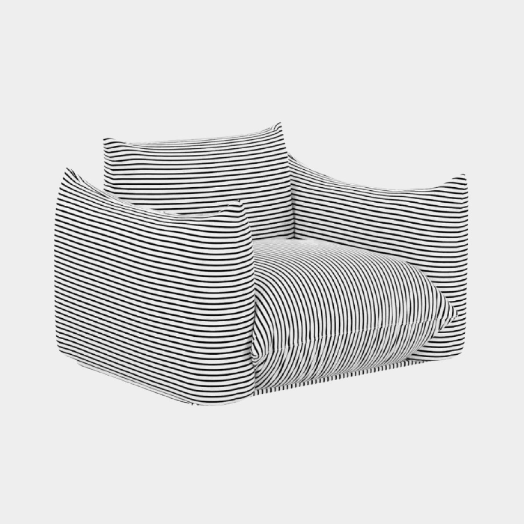 Saint Tropez Stuffed Outdoor Armchair