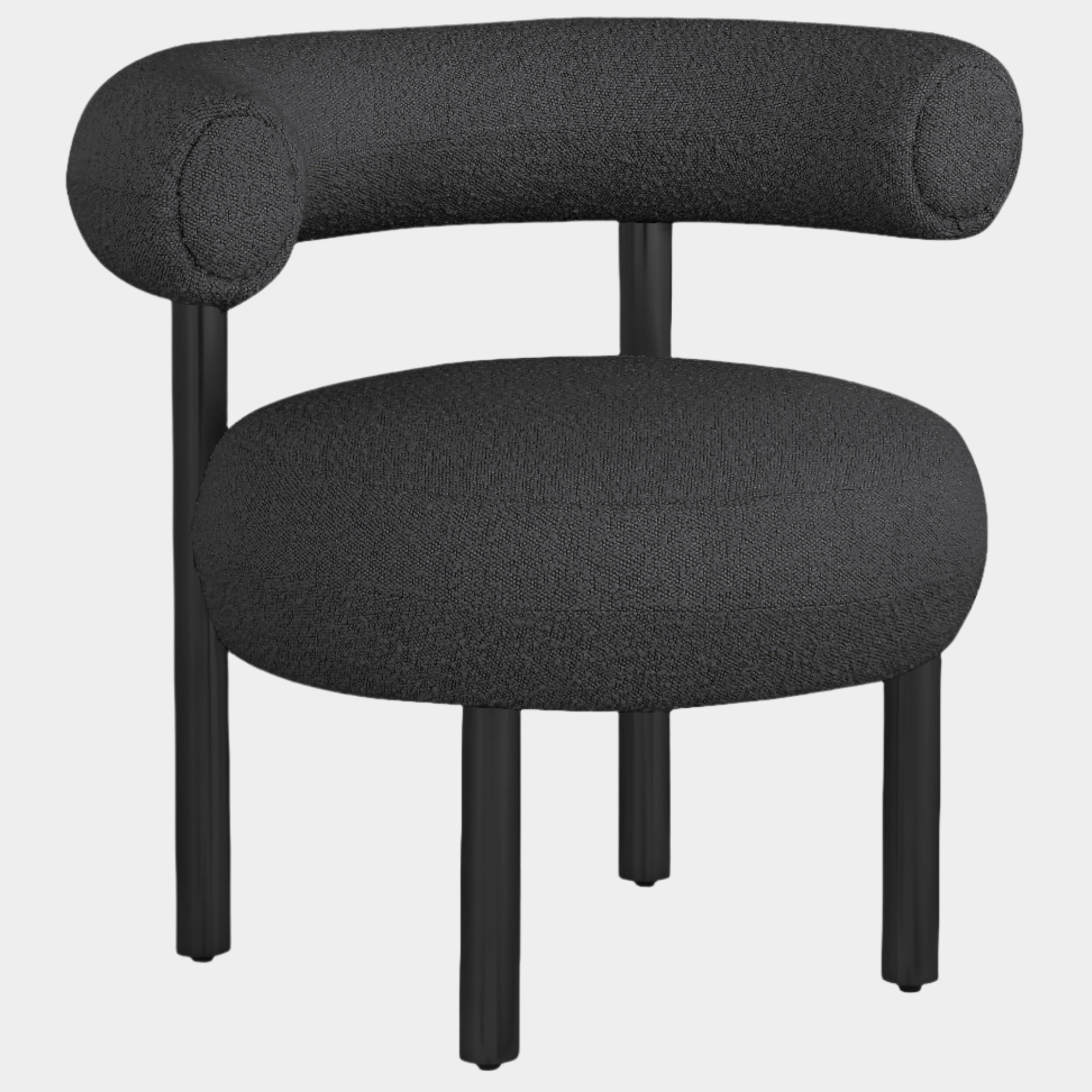 Fauteuil d'appoint rembourré en chenille Vivi