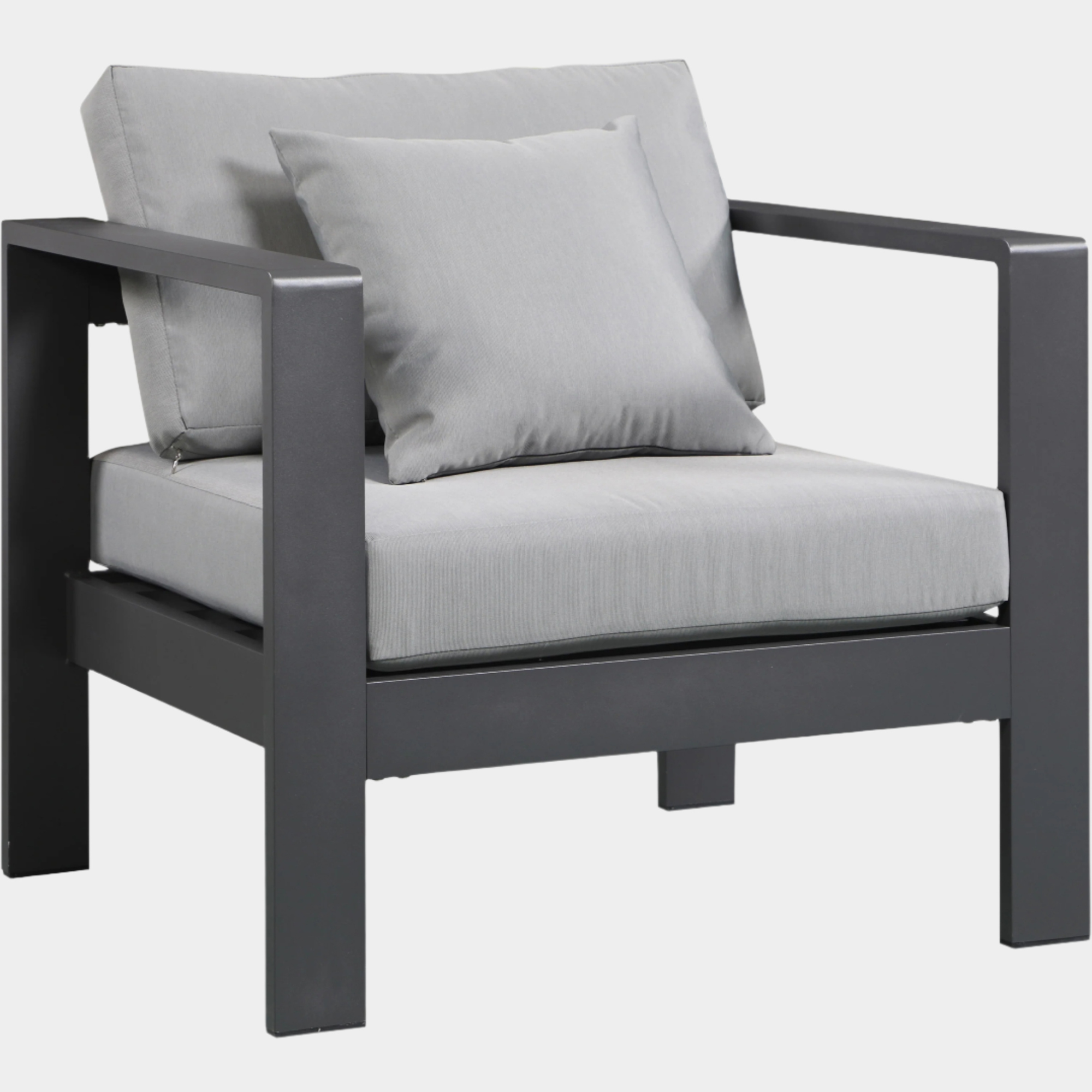 Nizuc Water Resistant Fabric Upholstered Outdoor Patio Arm Chair