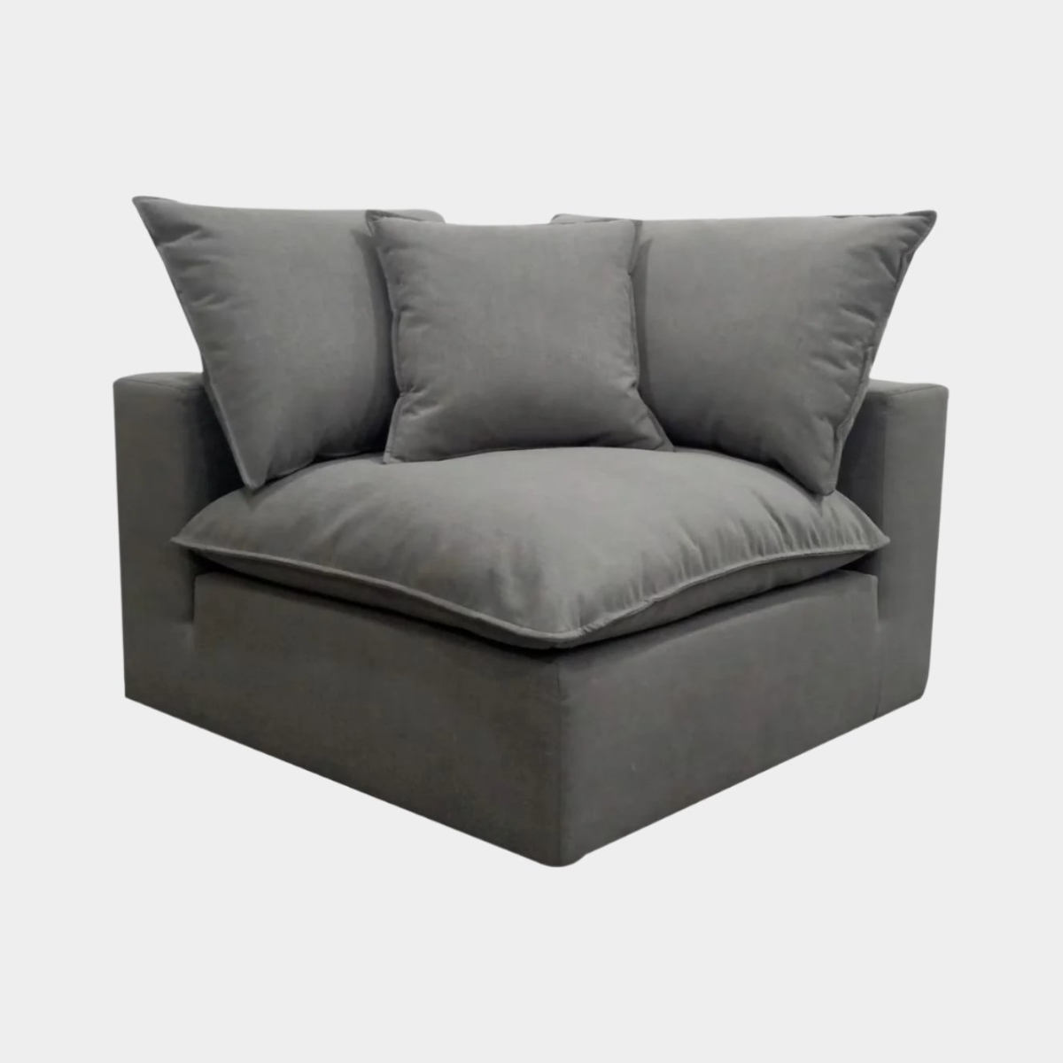 Fauteuil d'angle en tissu Cali Slate Performance