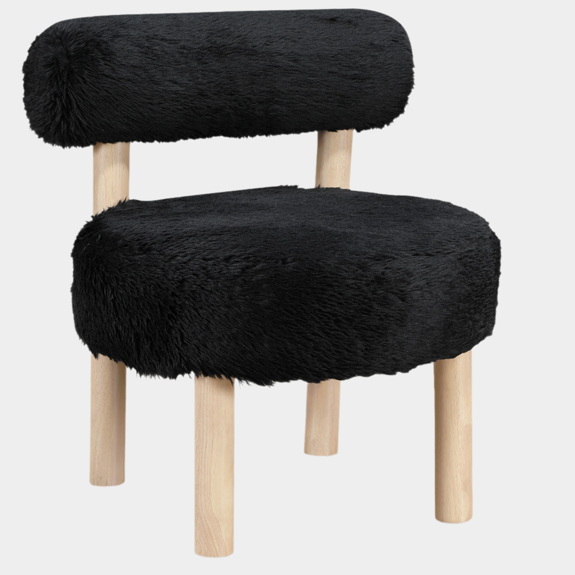 Fauteuil d'appoint rembourré en chenille Vivi