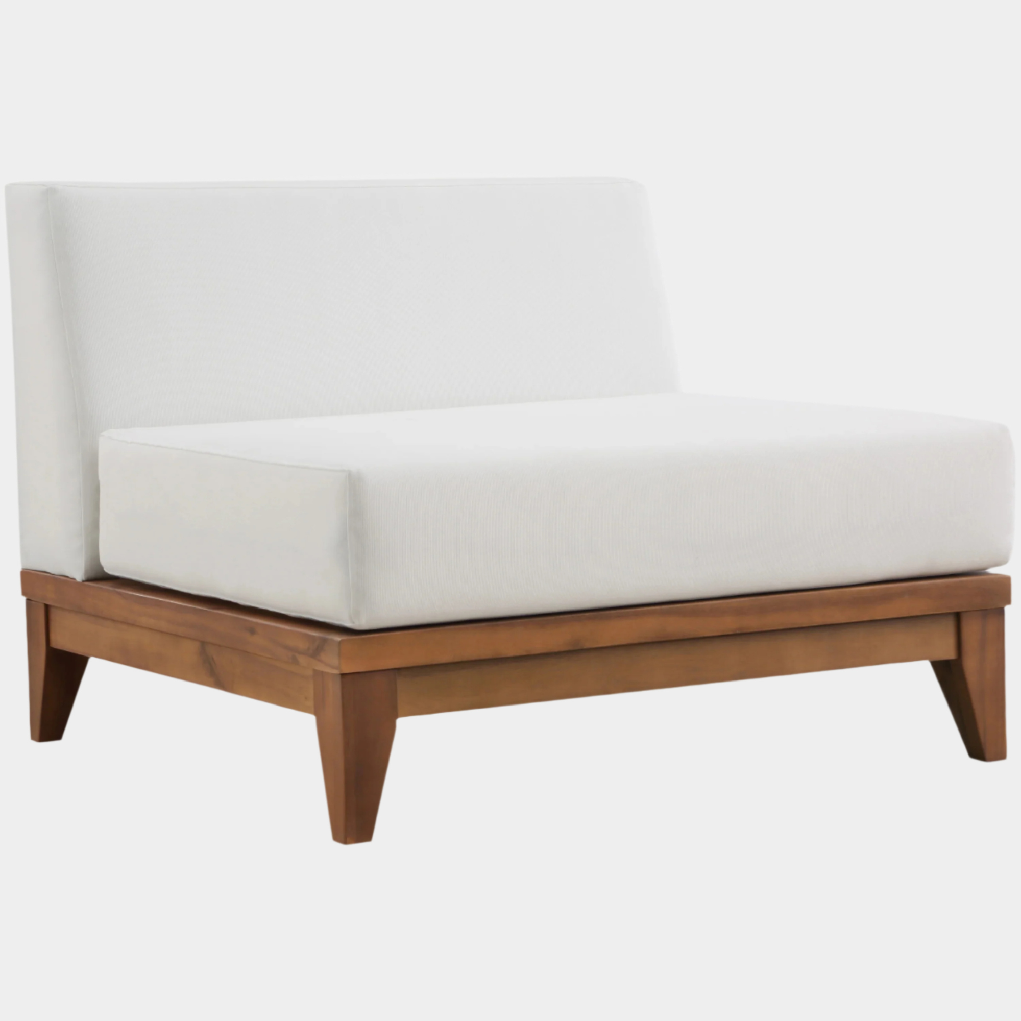 Chaise longue en tissu Orian Teddy