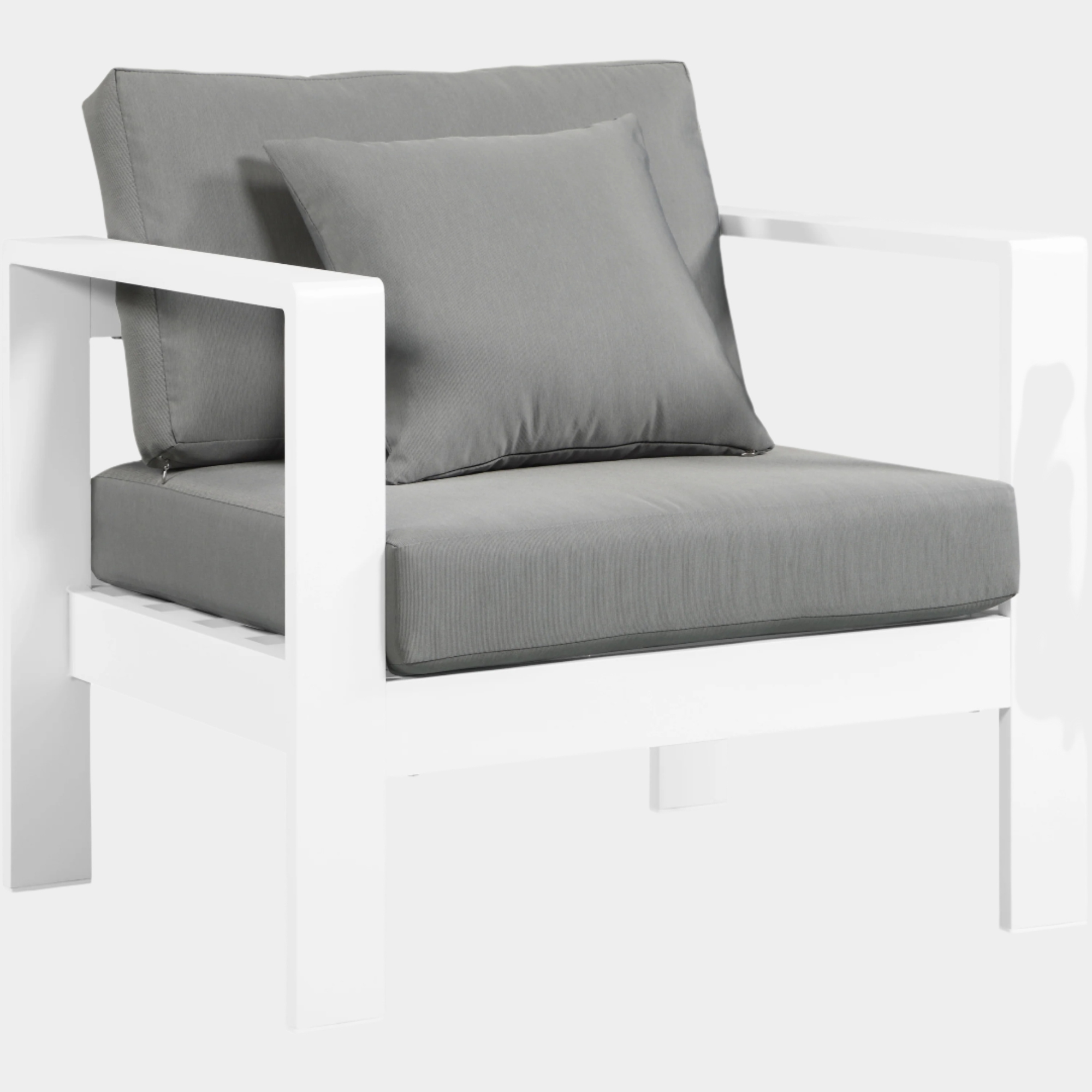 Nizuc Water Resistant Fabric Upholstered Outdoor Patio Arm Chair