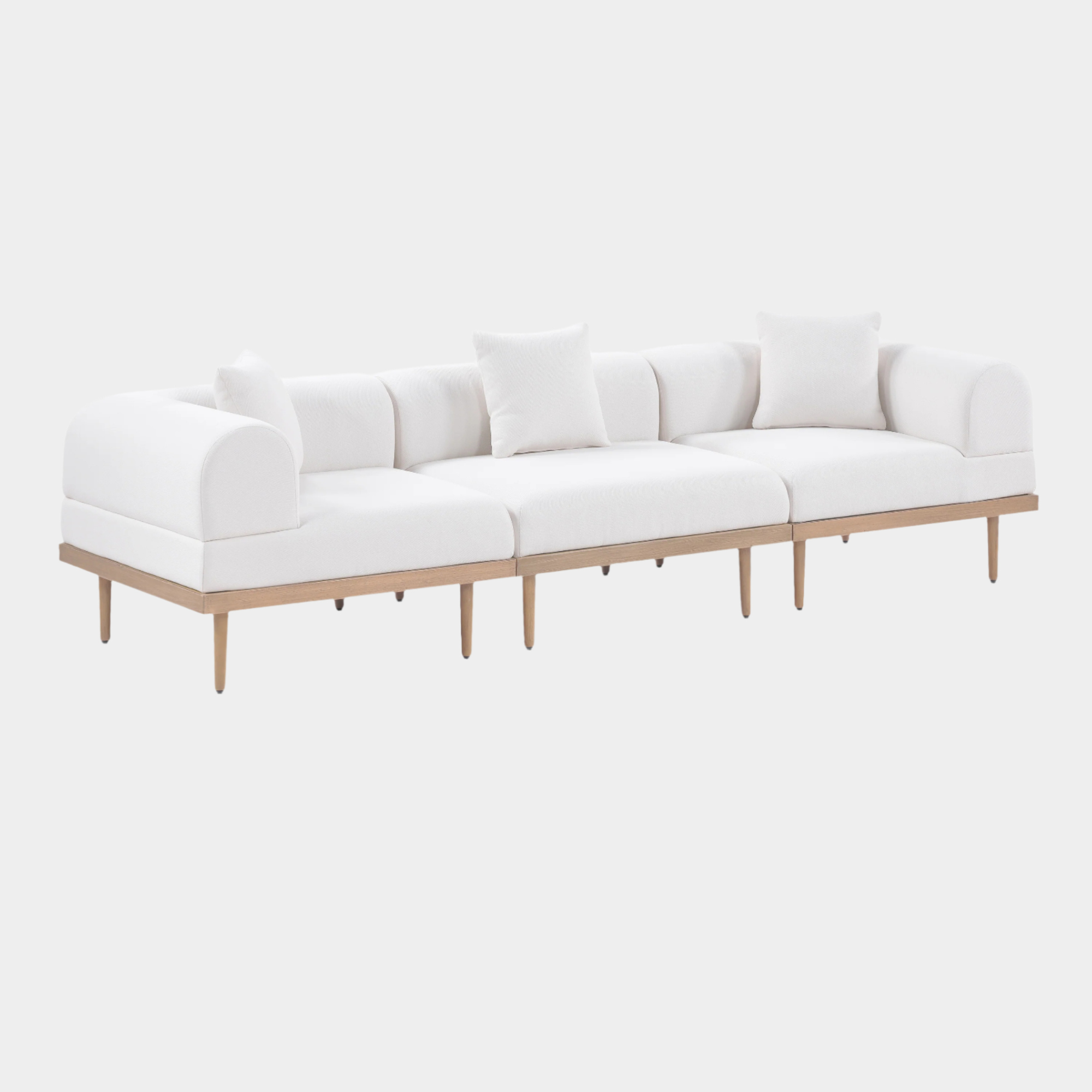 Chaise longue en tissu Orian Teddy