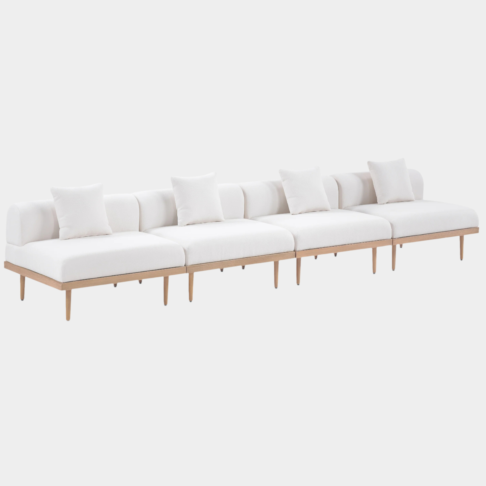 Chaise longue en tissu Orian Teddy