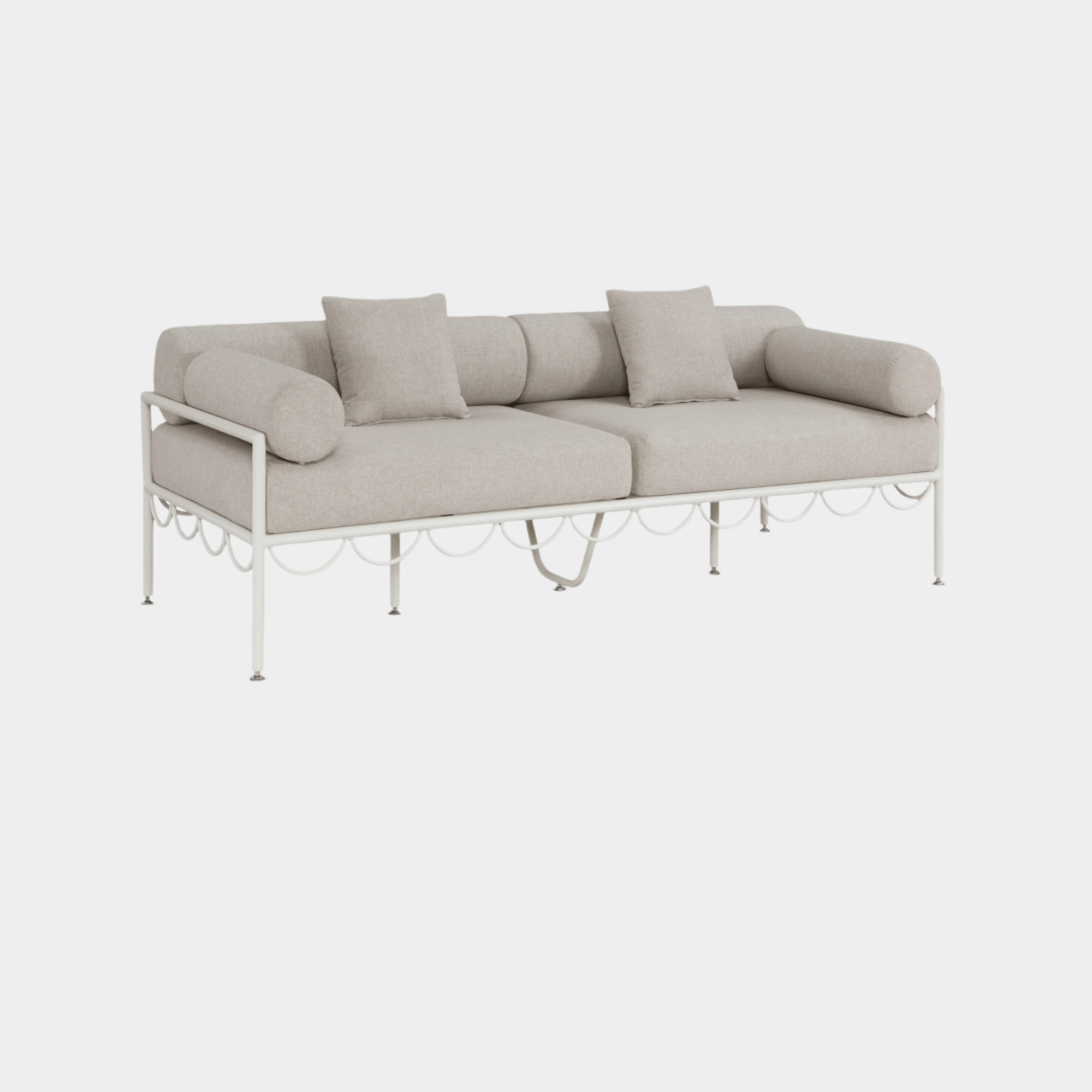 Chaise longue en tissu Orian Teddy