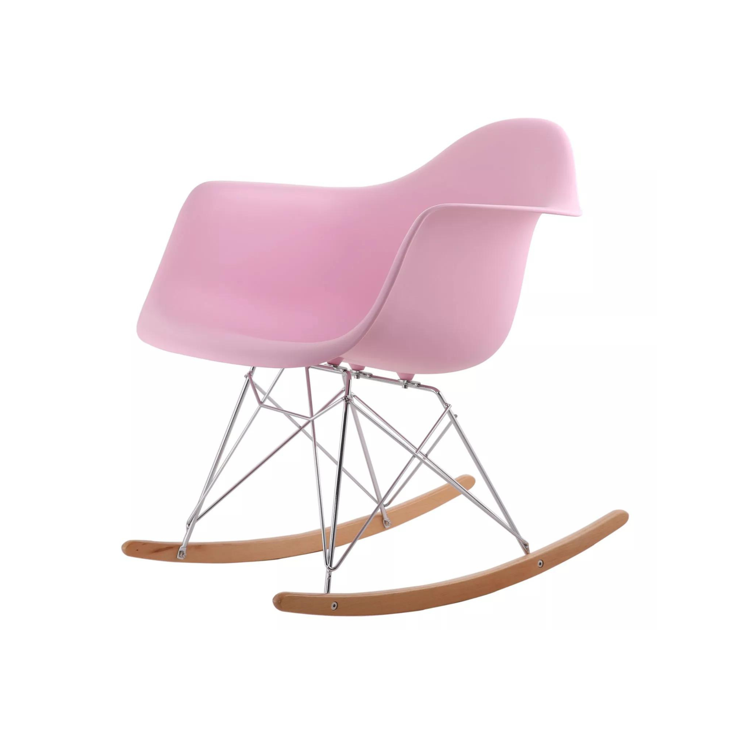 Fauteuil à bascule en plastique moulé Eames