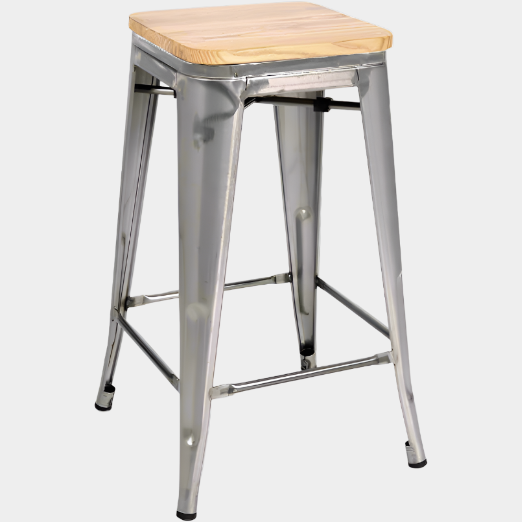 Tabouret de bar Tolix (bois)