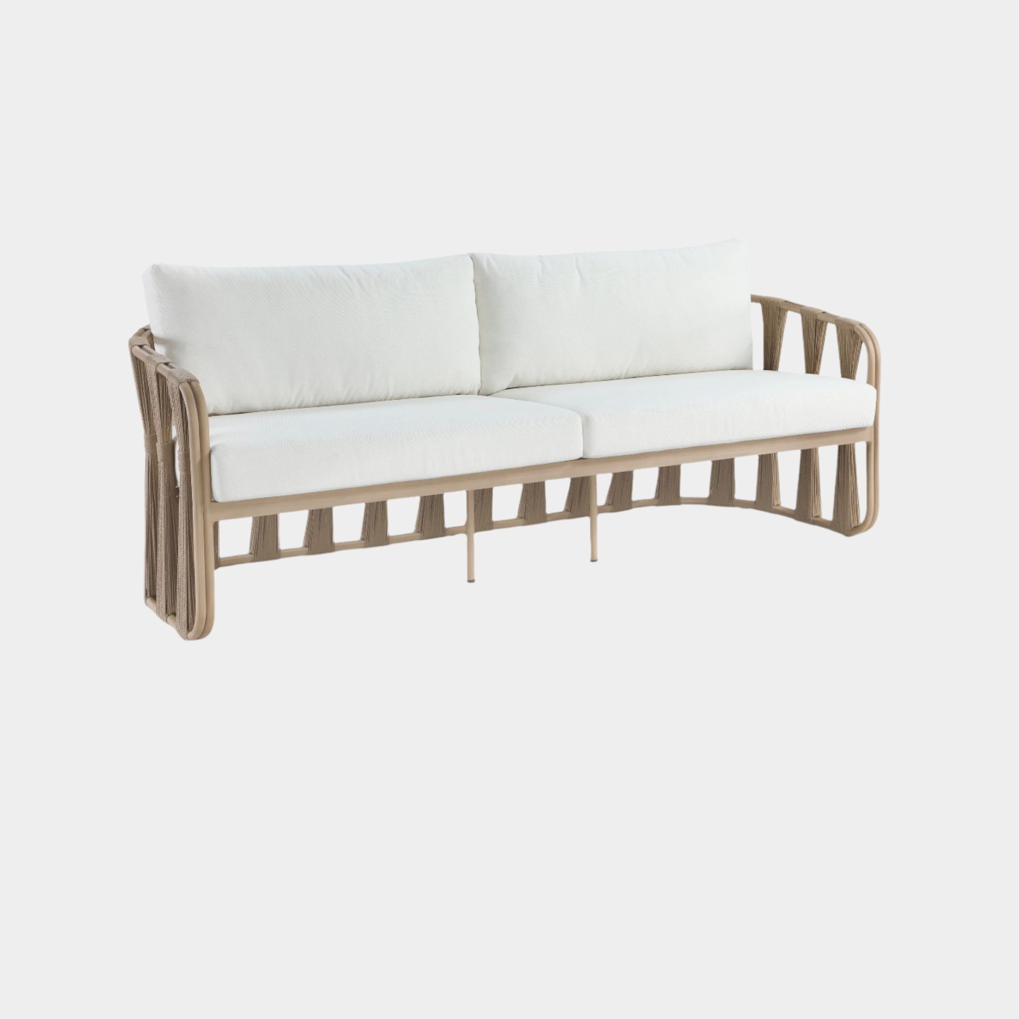 Chaise longue en tissu Orian Teddy