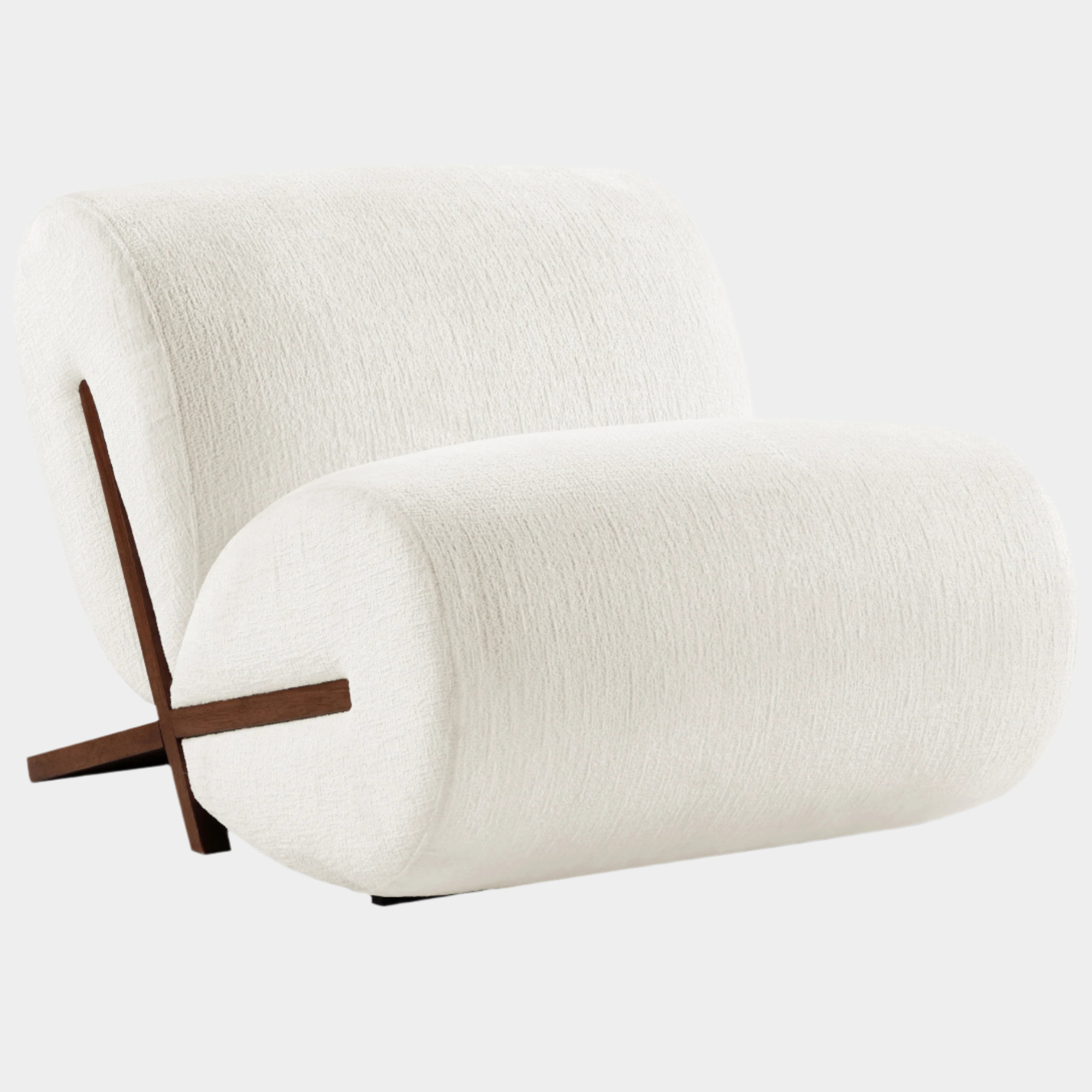 Fauteuil d'appoint rembourré en chenille Vivi