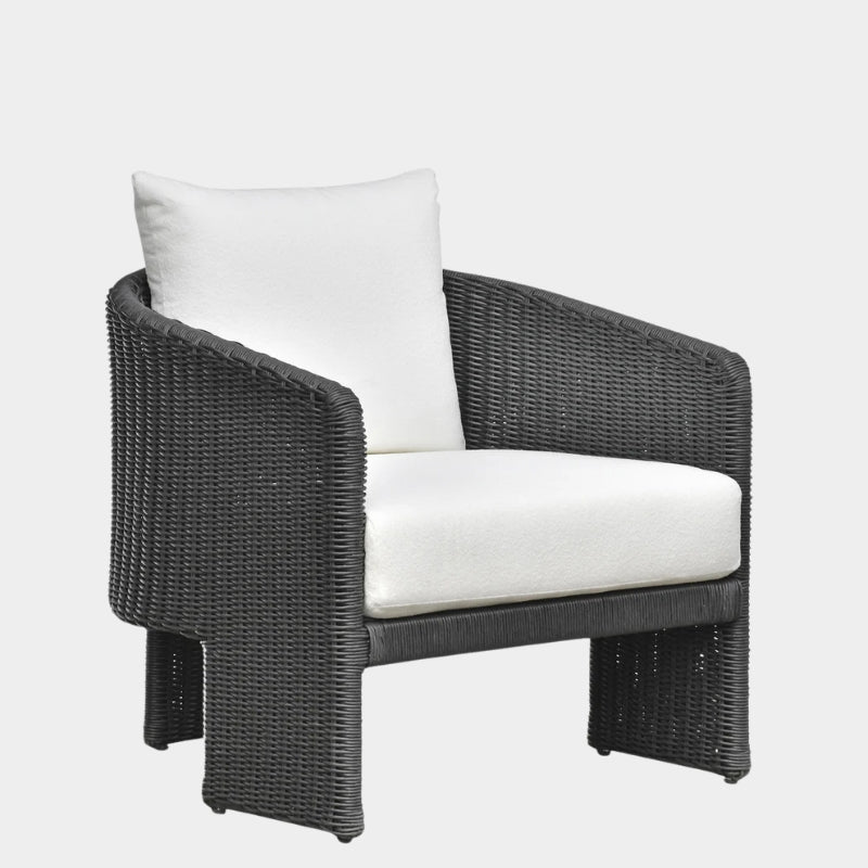 Alexa Cream Performance Fabric Outdoor Armchair