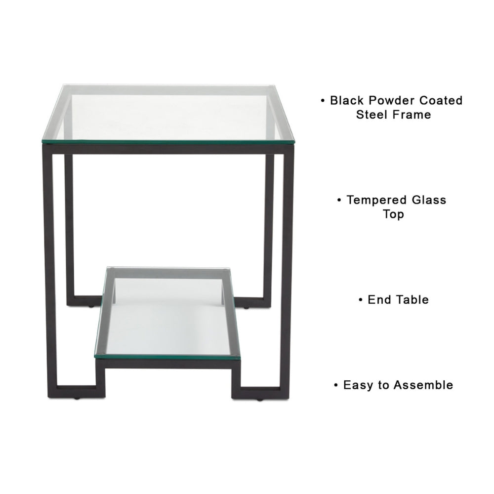 Krista Black End Table
