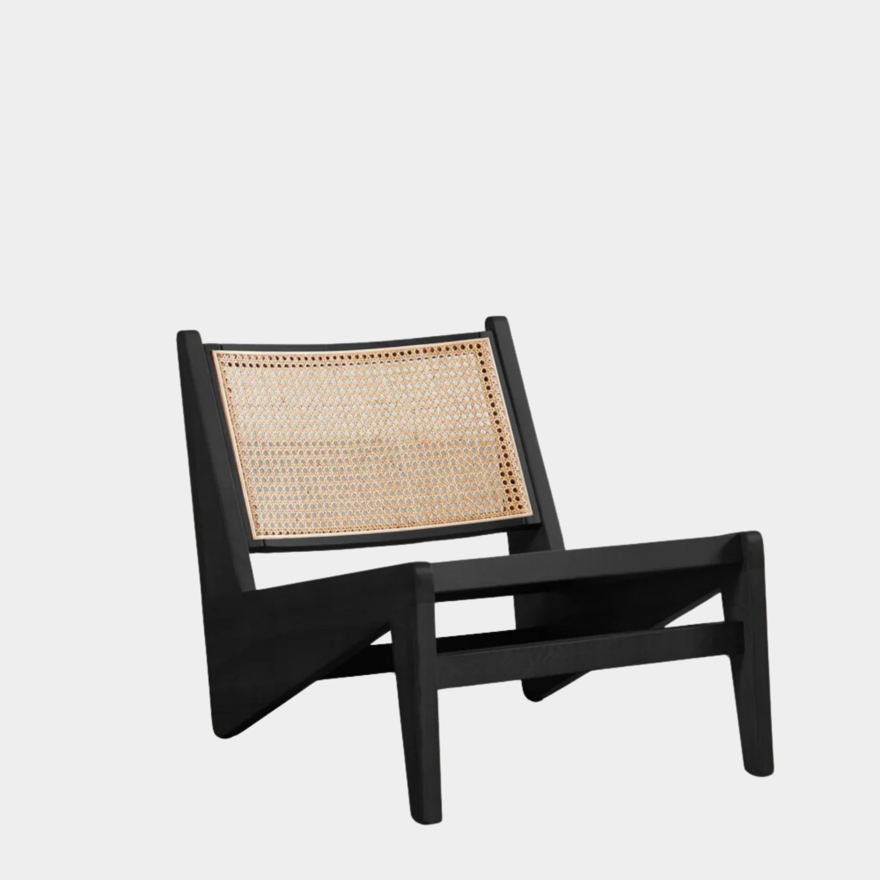 CANBERRA - Black Wood Lounge Chair