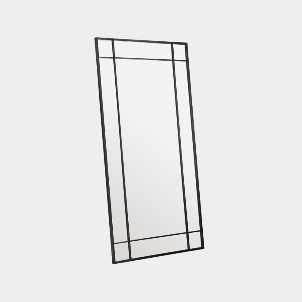 Gilmore Floor Mirror: Black Frame