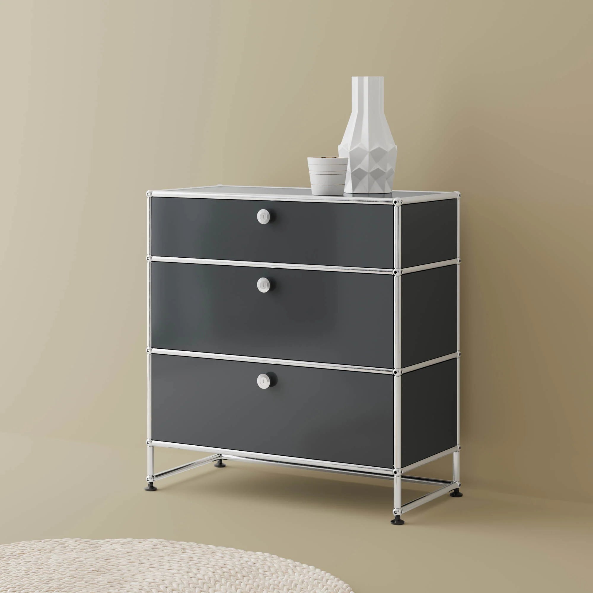 USM Haller Y 3 Drawer Storage Cabinet