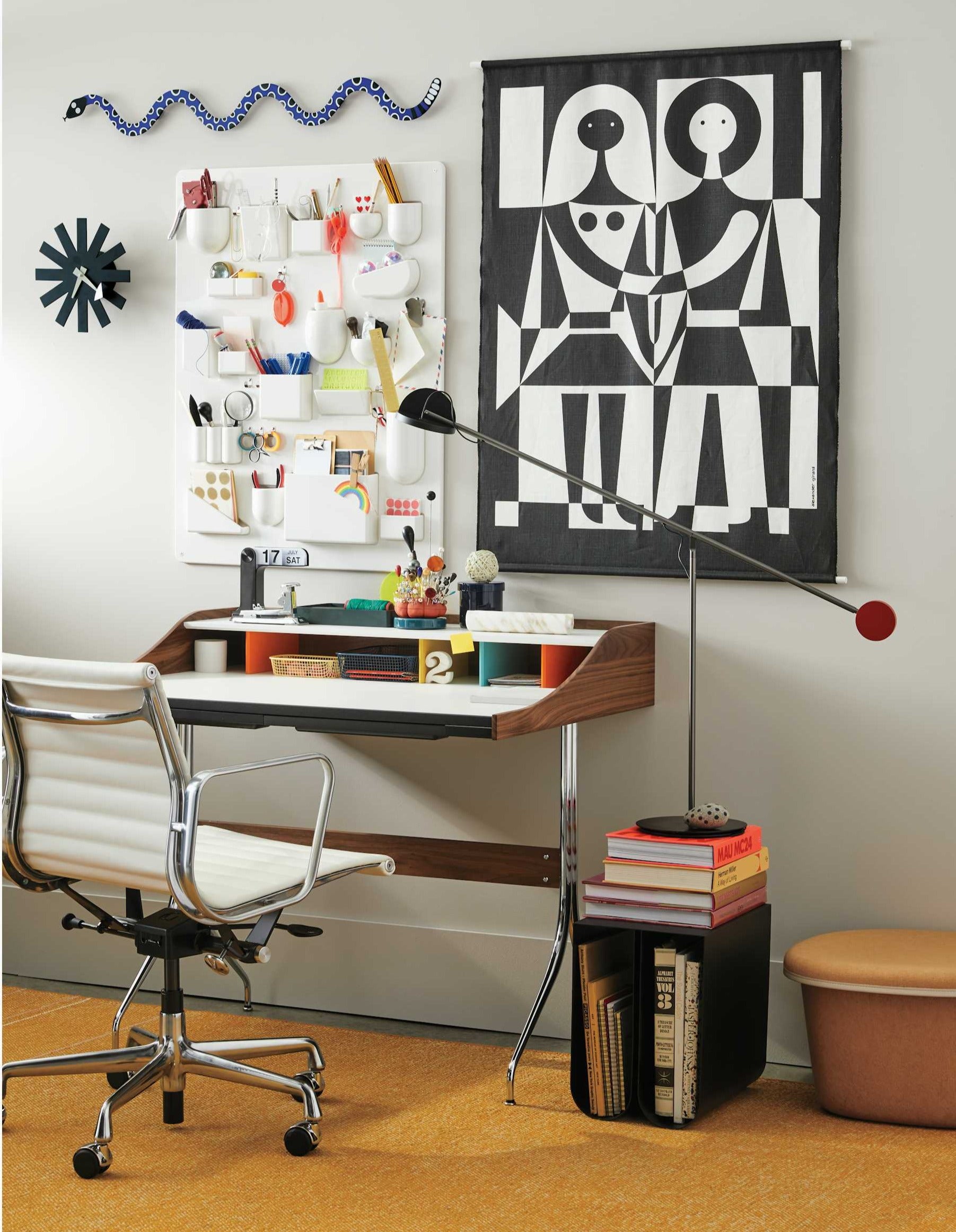 Chaise de direction Eames Aluminum Group - Dossier bas