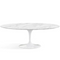 Oval Marble White Dining Table