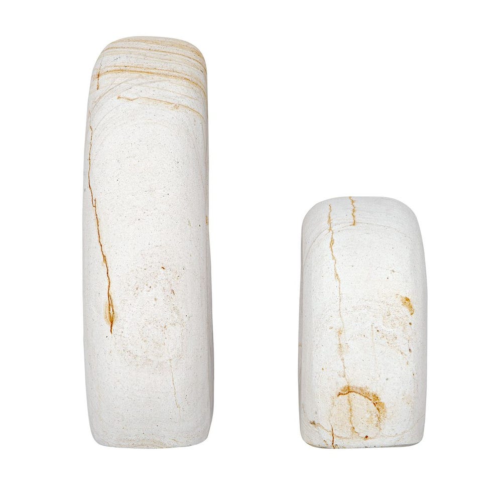 Stone Flow Outdoor Sculptures, S/2
