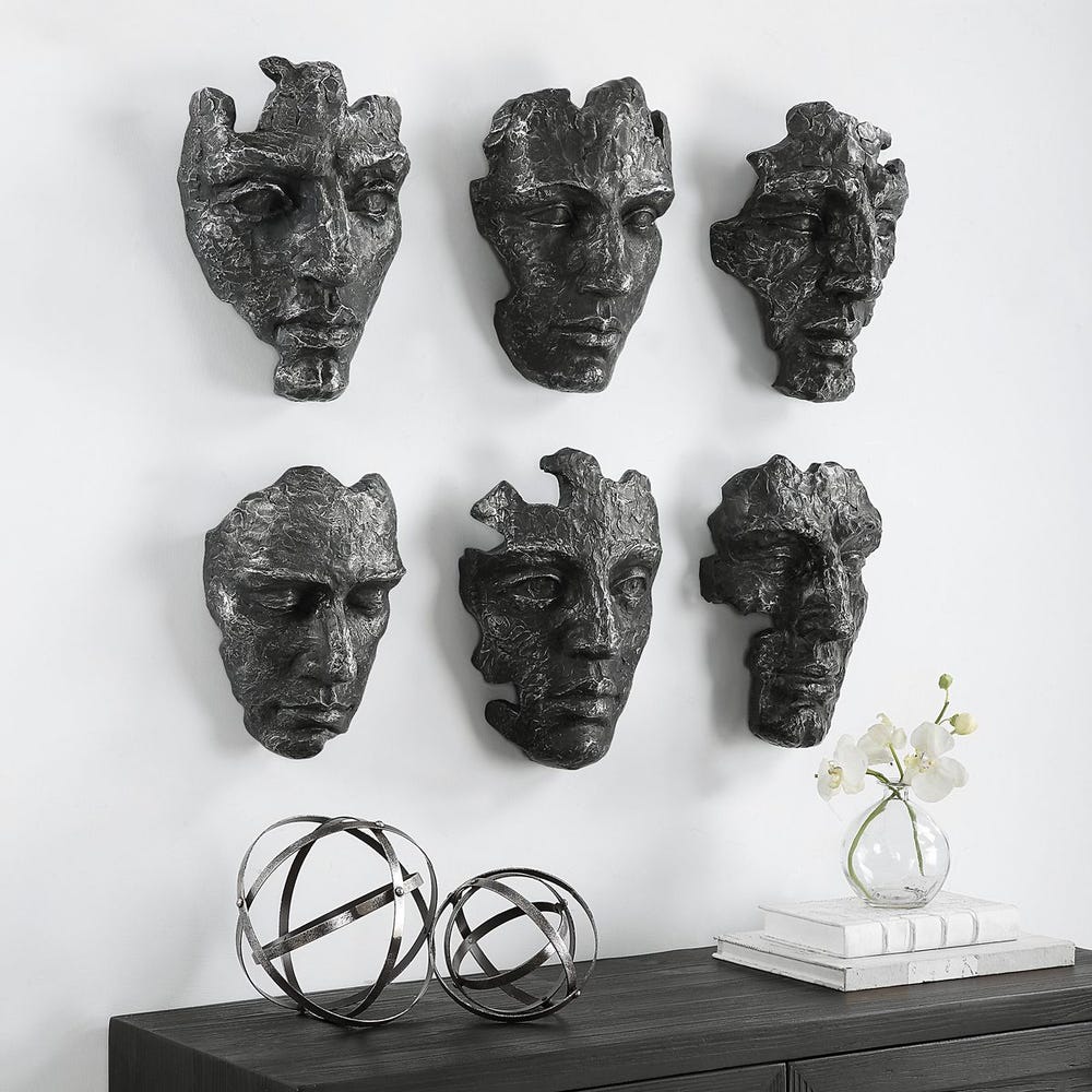 Self-Portrait Wall Decor, S/6
