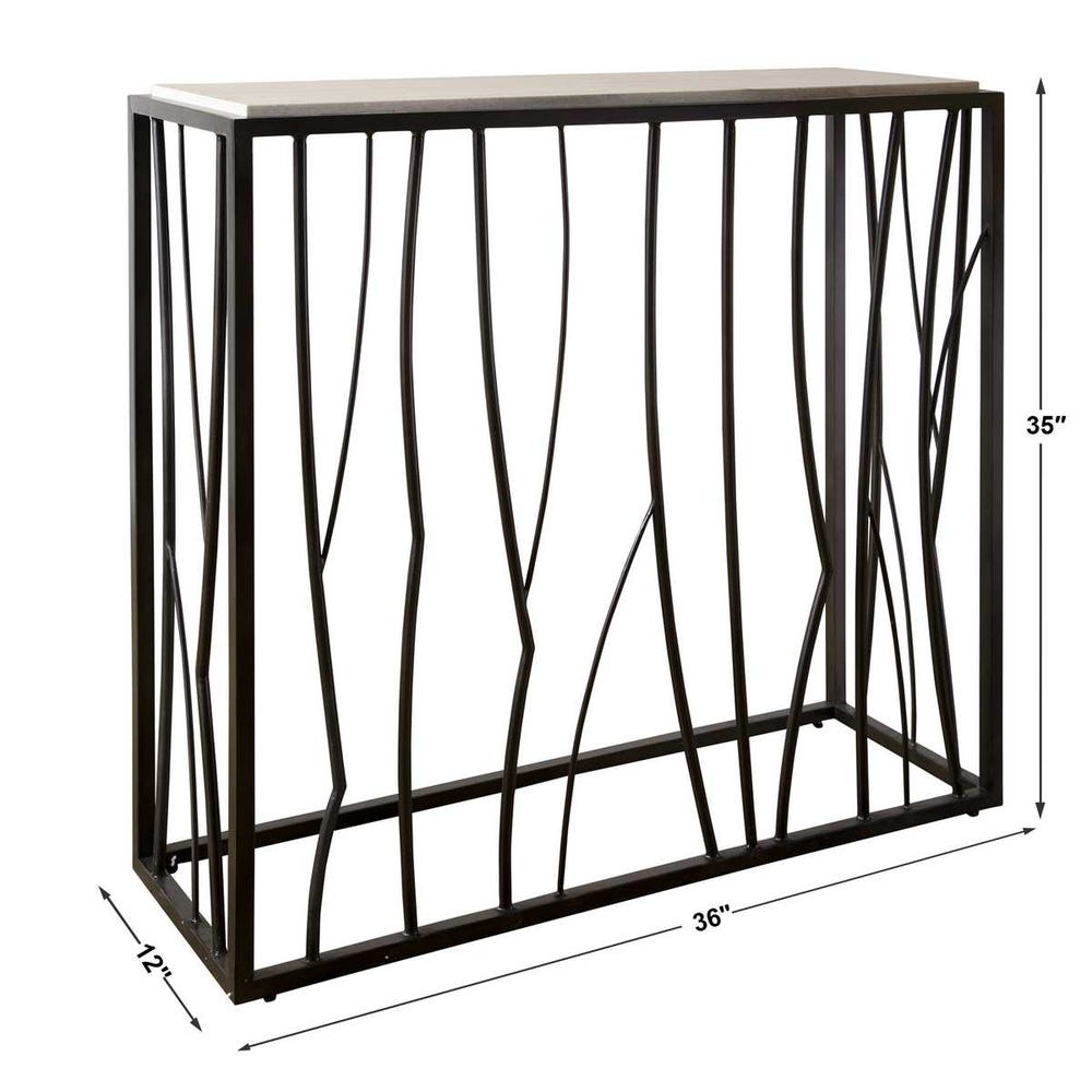 Reed Console Table, 2 CARTONS