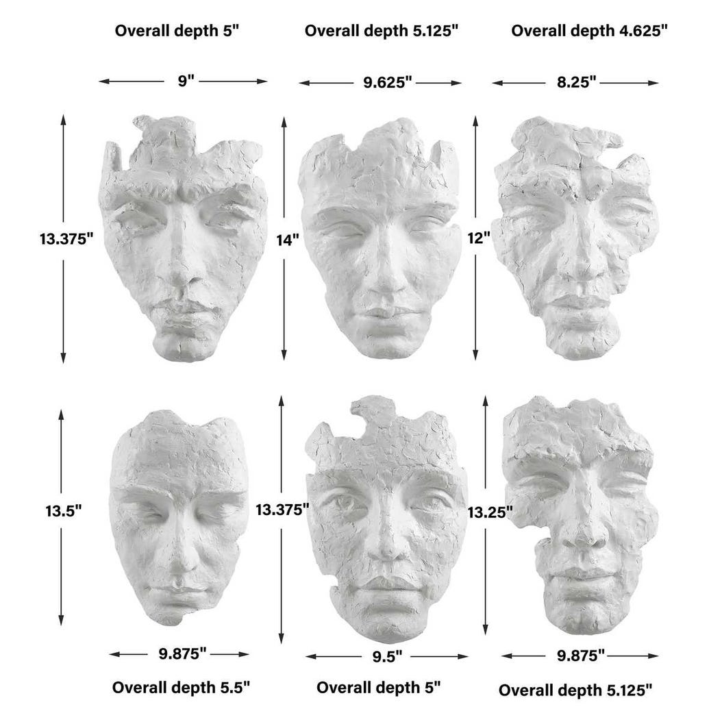 Self-Portrait Wall Decor, S/6