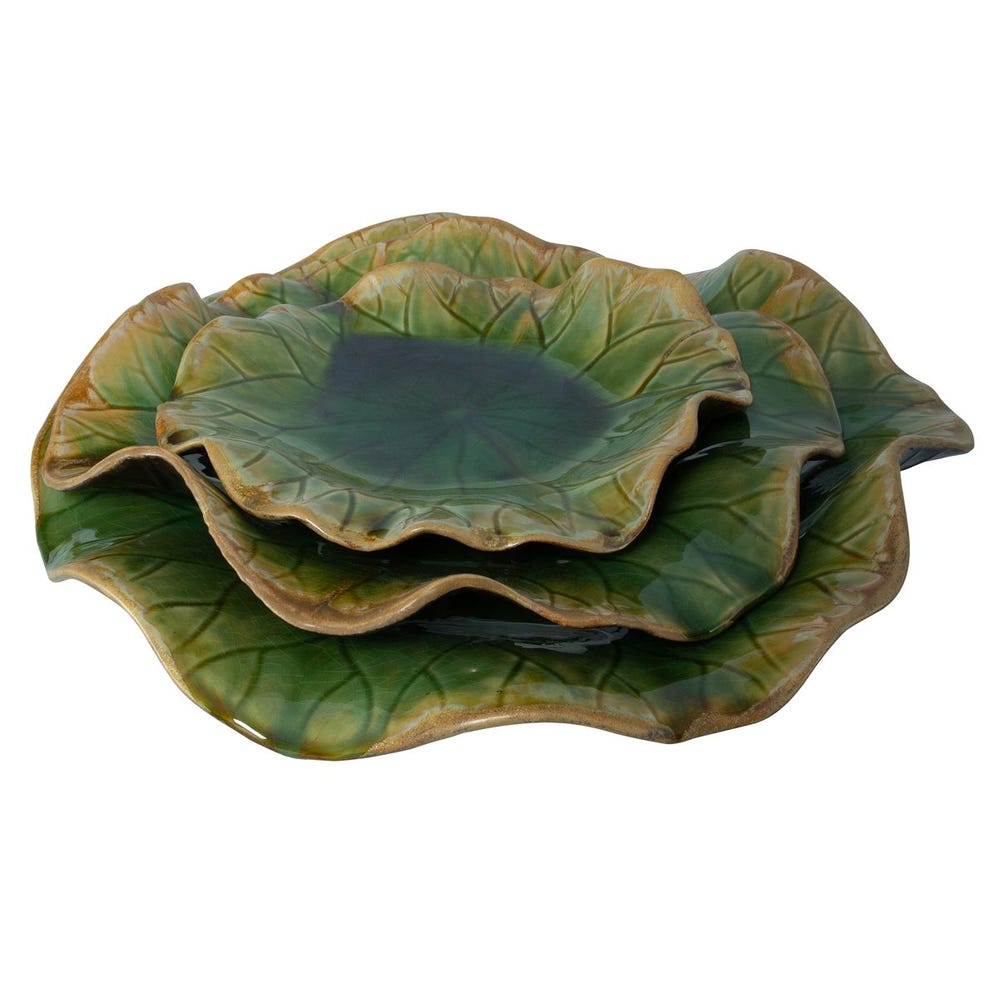 Abella Ceramic Outdoor Wall Decor, S/3