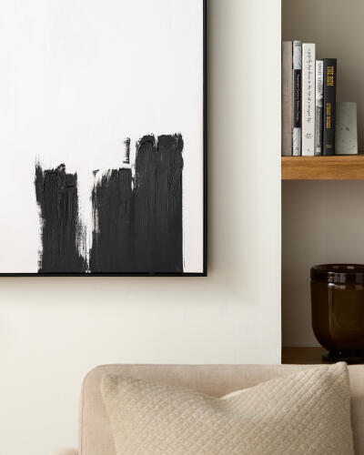 Brush Strokes Framed Art
