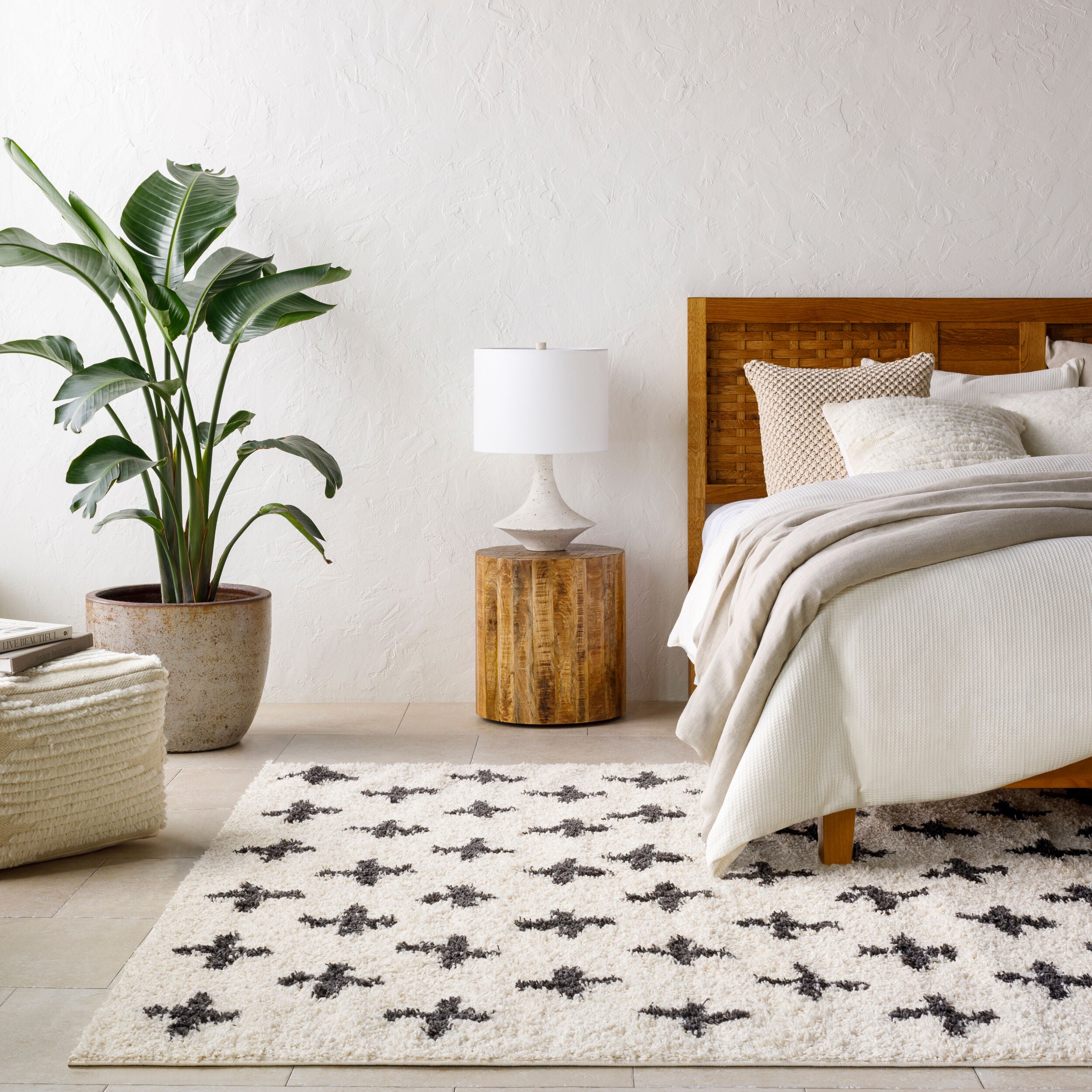 Beni Shag Machine Woven Rug