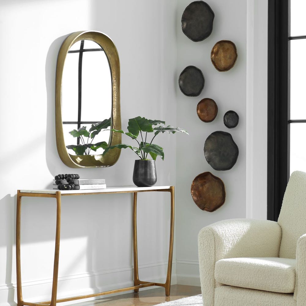 Lucky Coins Outdoor Metal Wall Decor, S/4