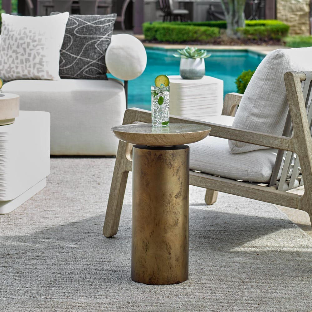 Olso Outdoor Accent Table, 2 Cartons