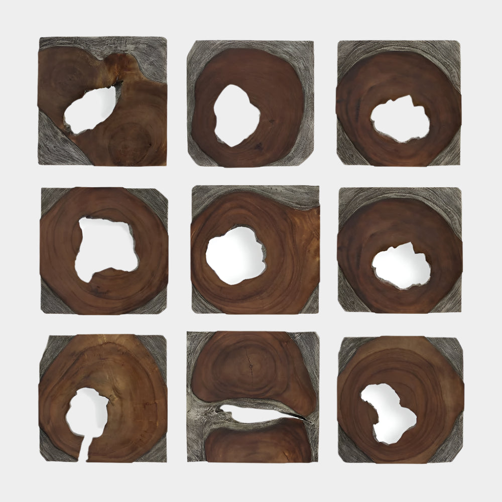 Jungle Wood Wall Decor, S/9