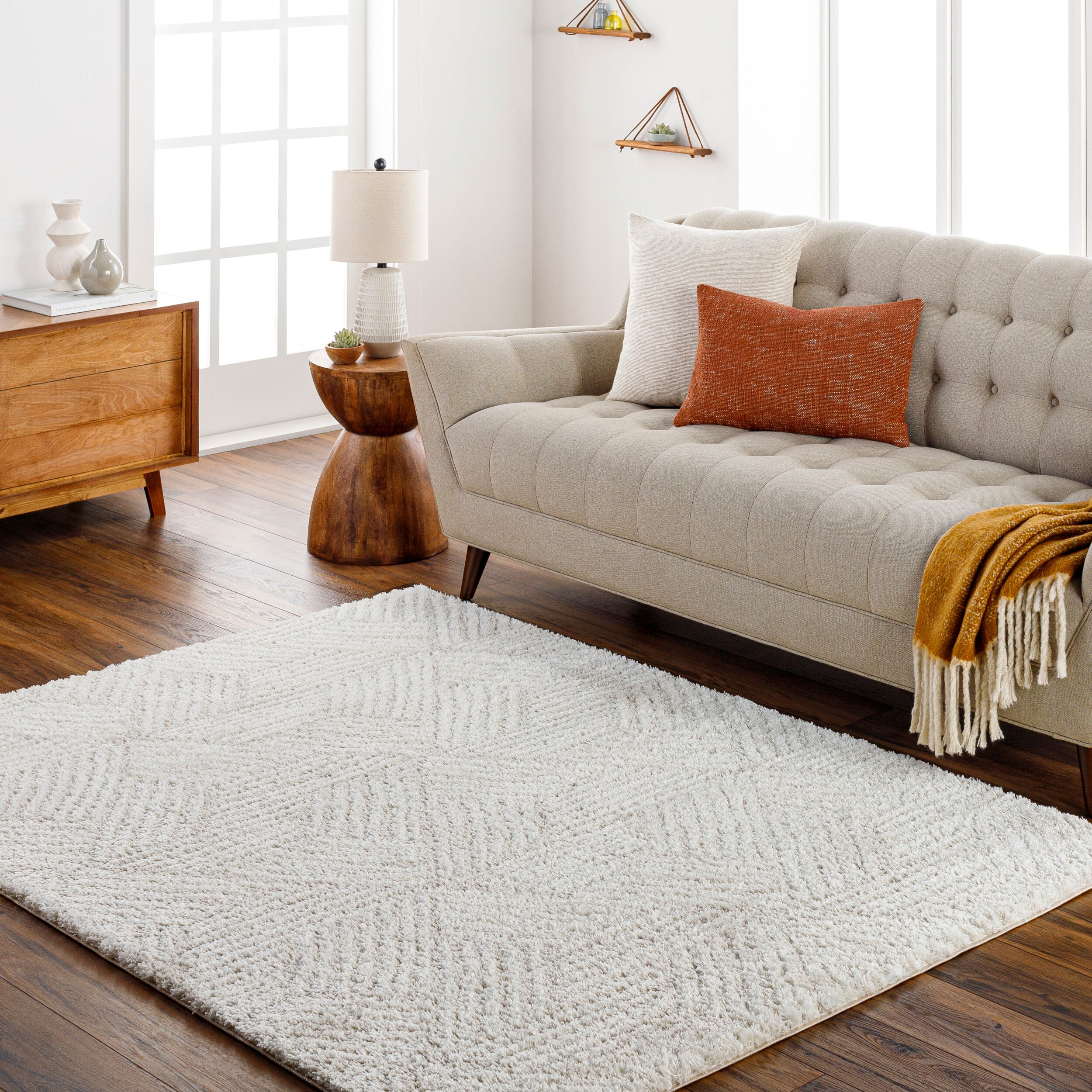 Cloudy Shag Machine Woven Rug