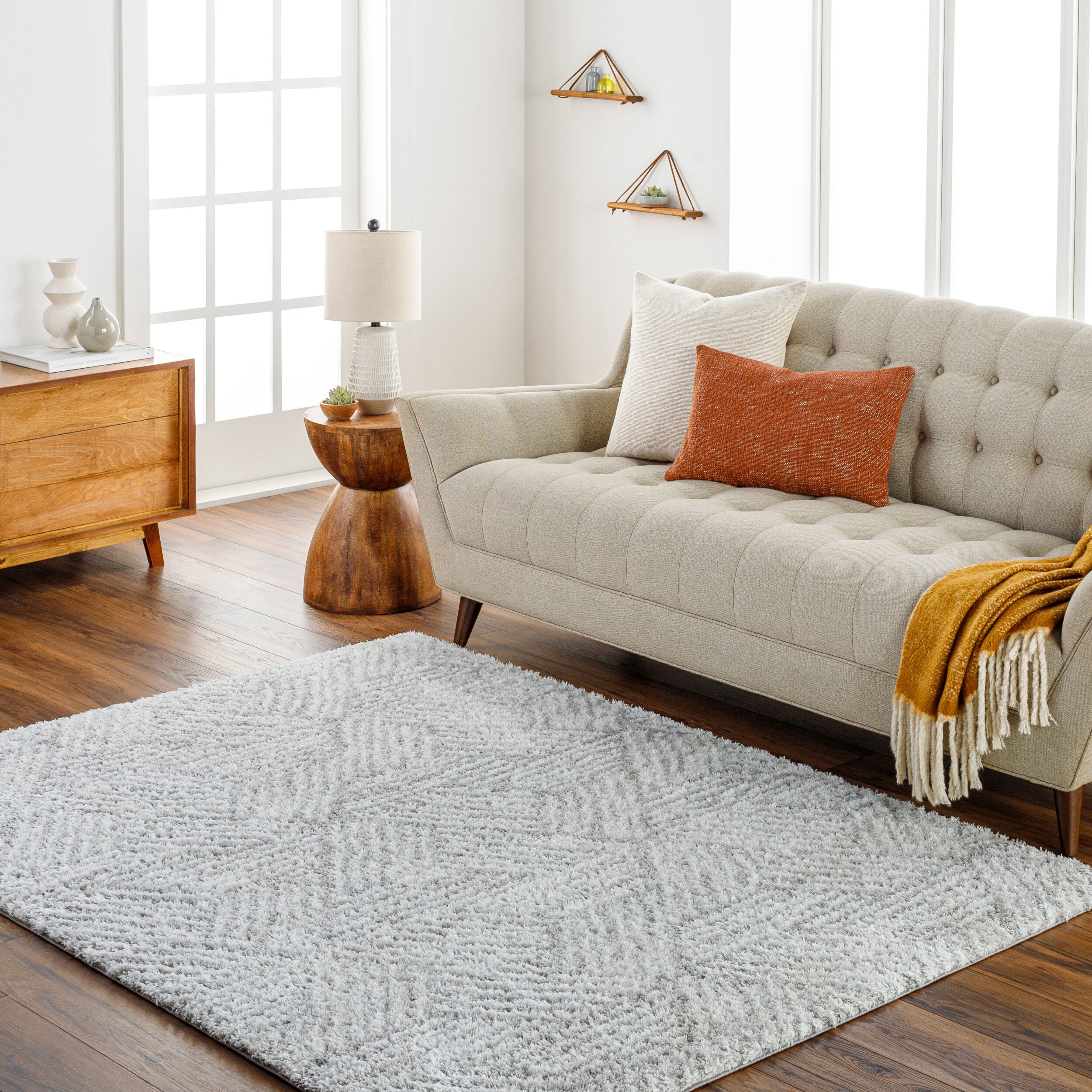 Cloudy Shag Machine Woven Rug