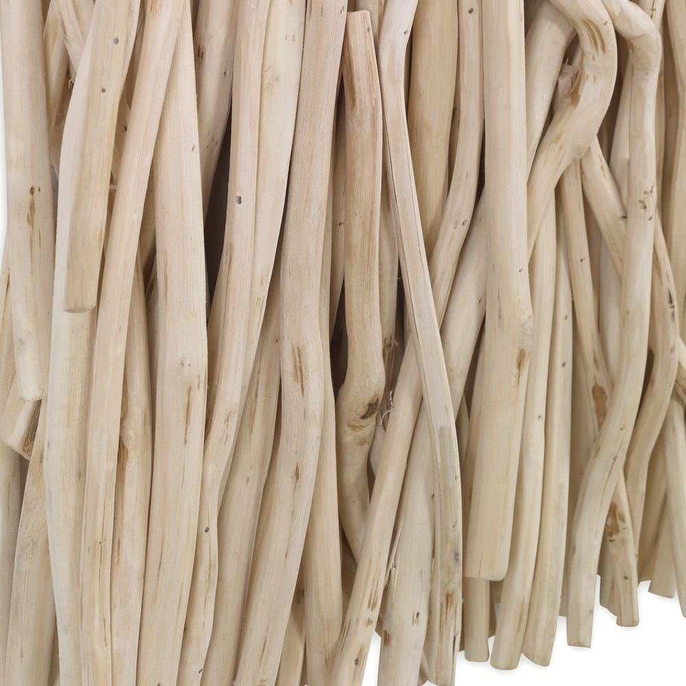 Gathered Teak Square Wood Wall Decor
