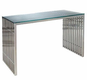 Table console en ardoise avec verre