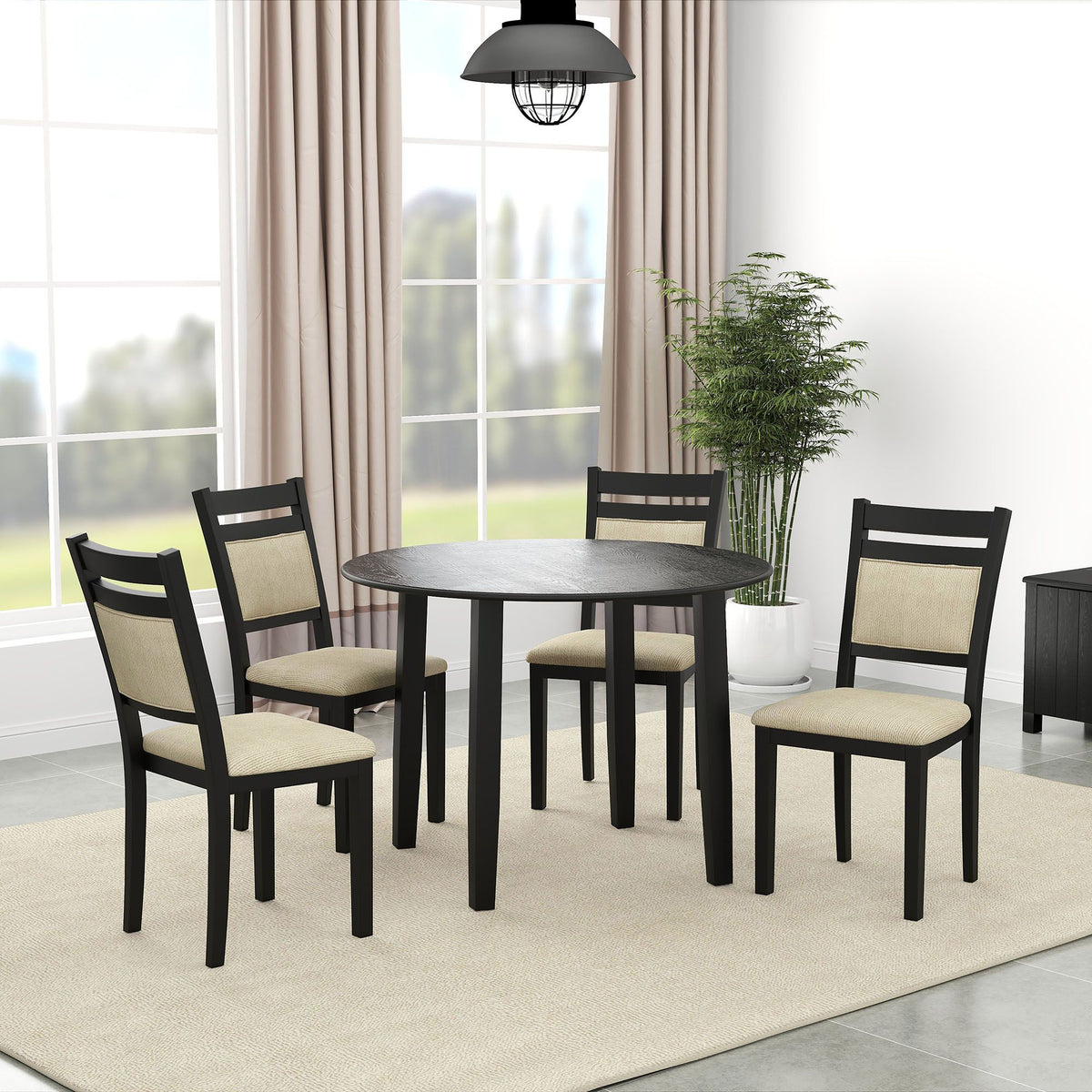 Conrad 5Pc Dining - Black