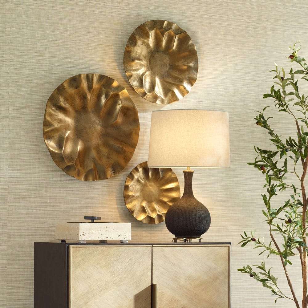 Peonia Outdoor Wall Decor, S/3