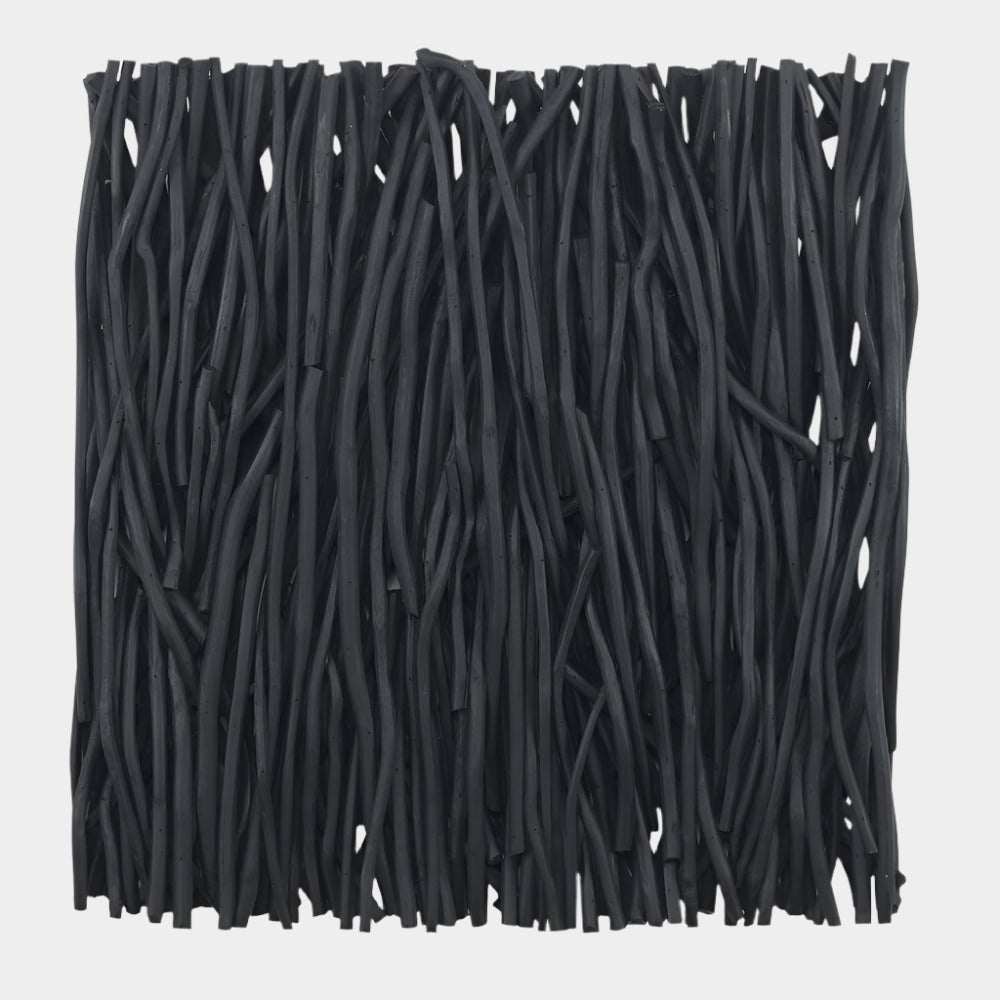 Gathered Teak Square Wood Wall Decor